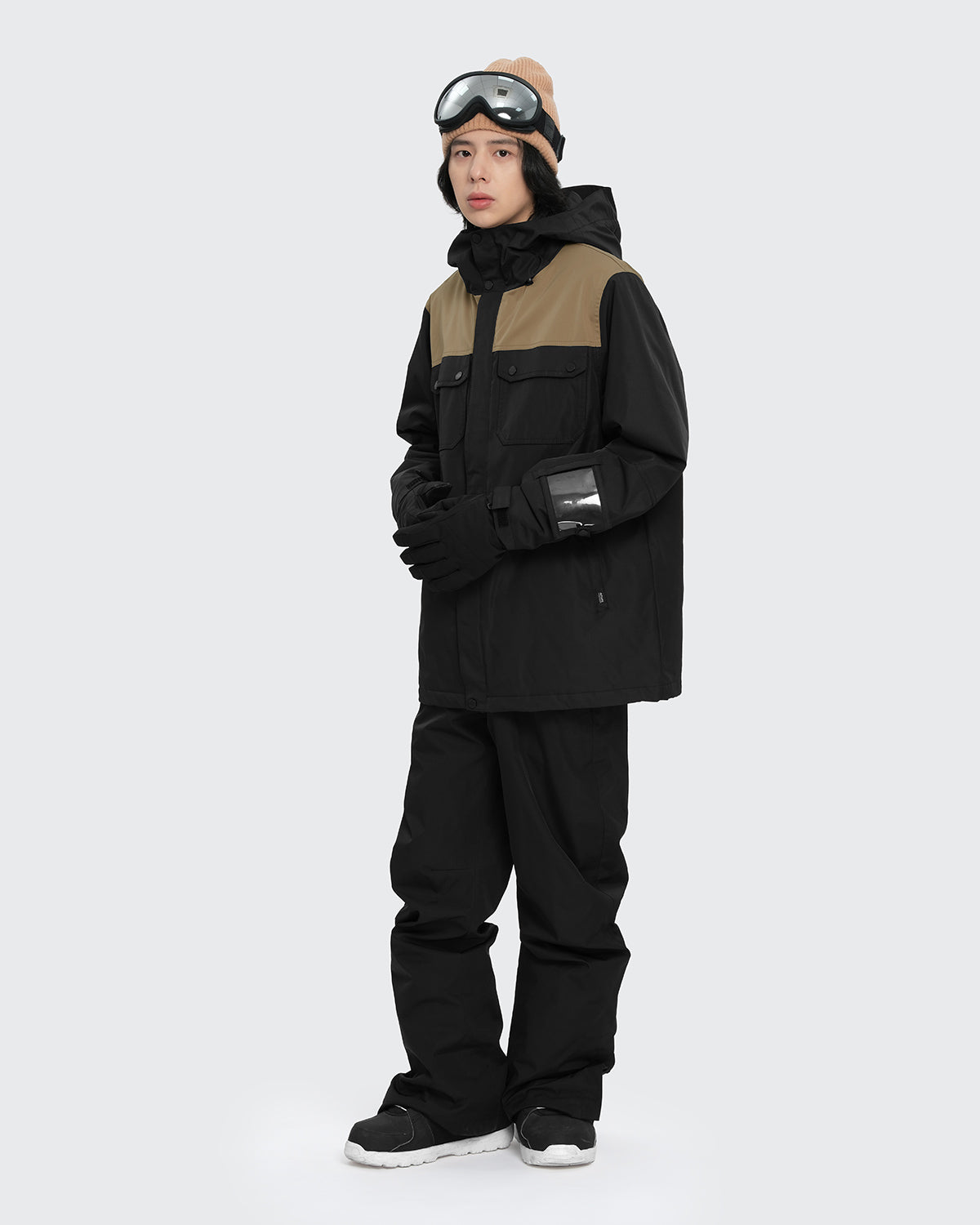 #カラー_black×mochabeige/black