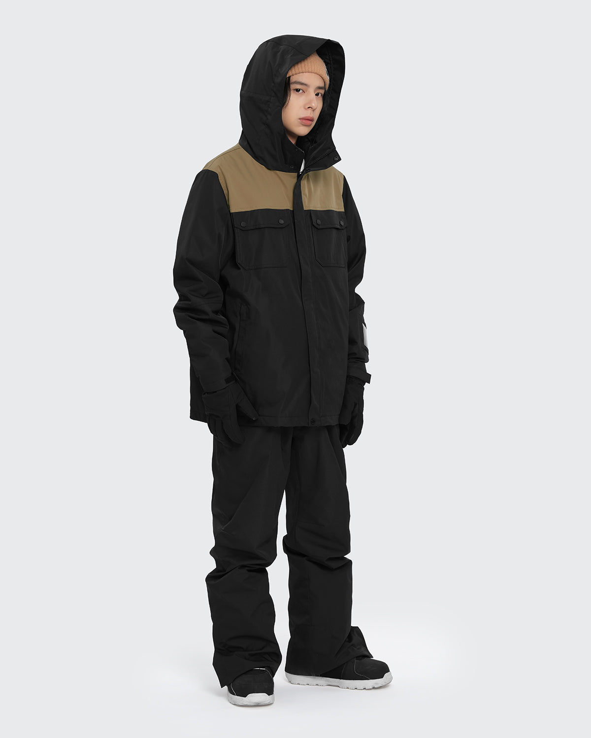 #カラー_black×mochabeige/black