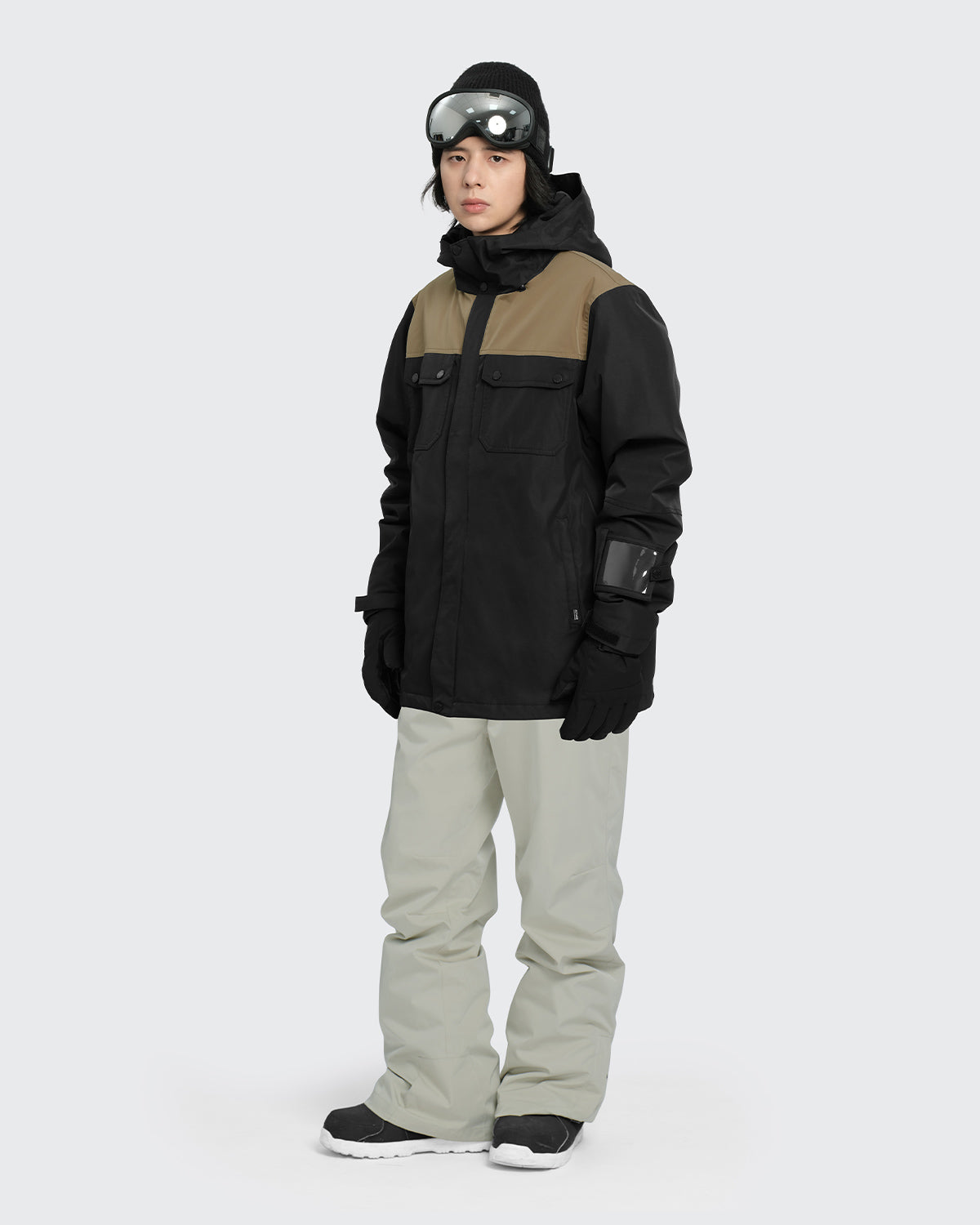 #カラー_black×mochabeige/oysterwhite