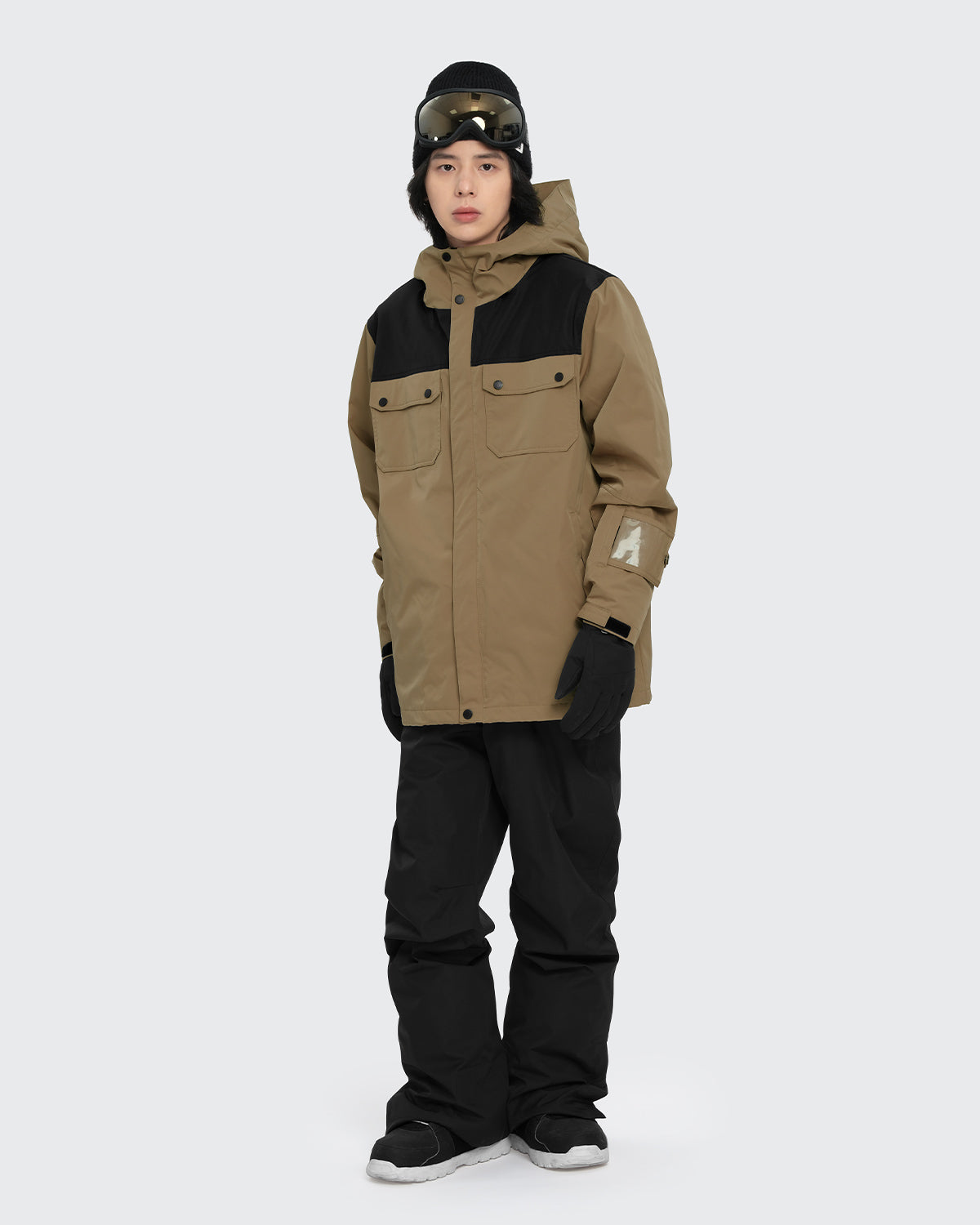 #カラー_mochabeige×black /black
