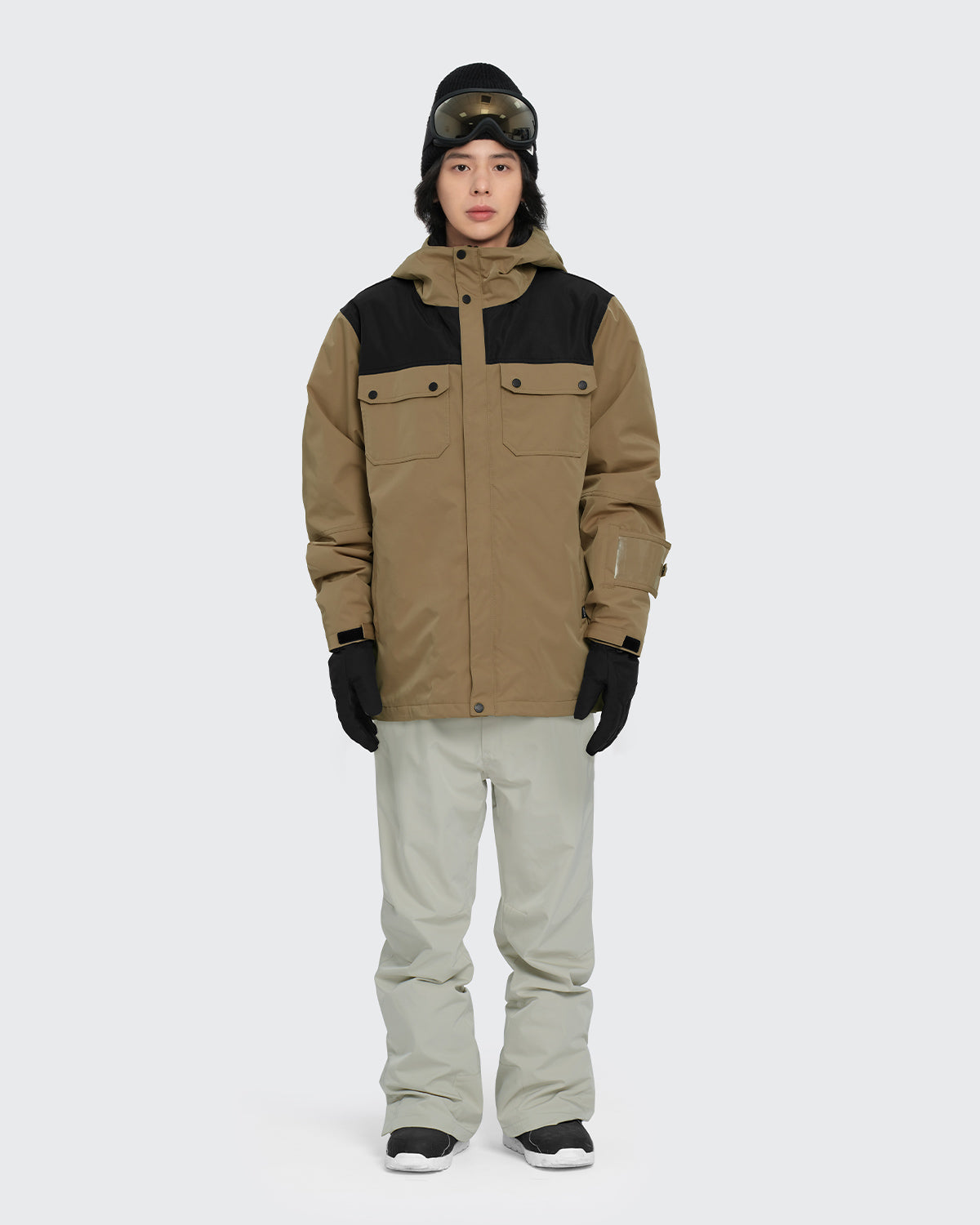 #カラー_mochabeige×black/oysterwhite