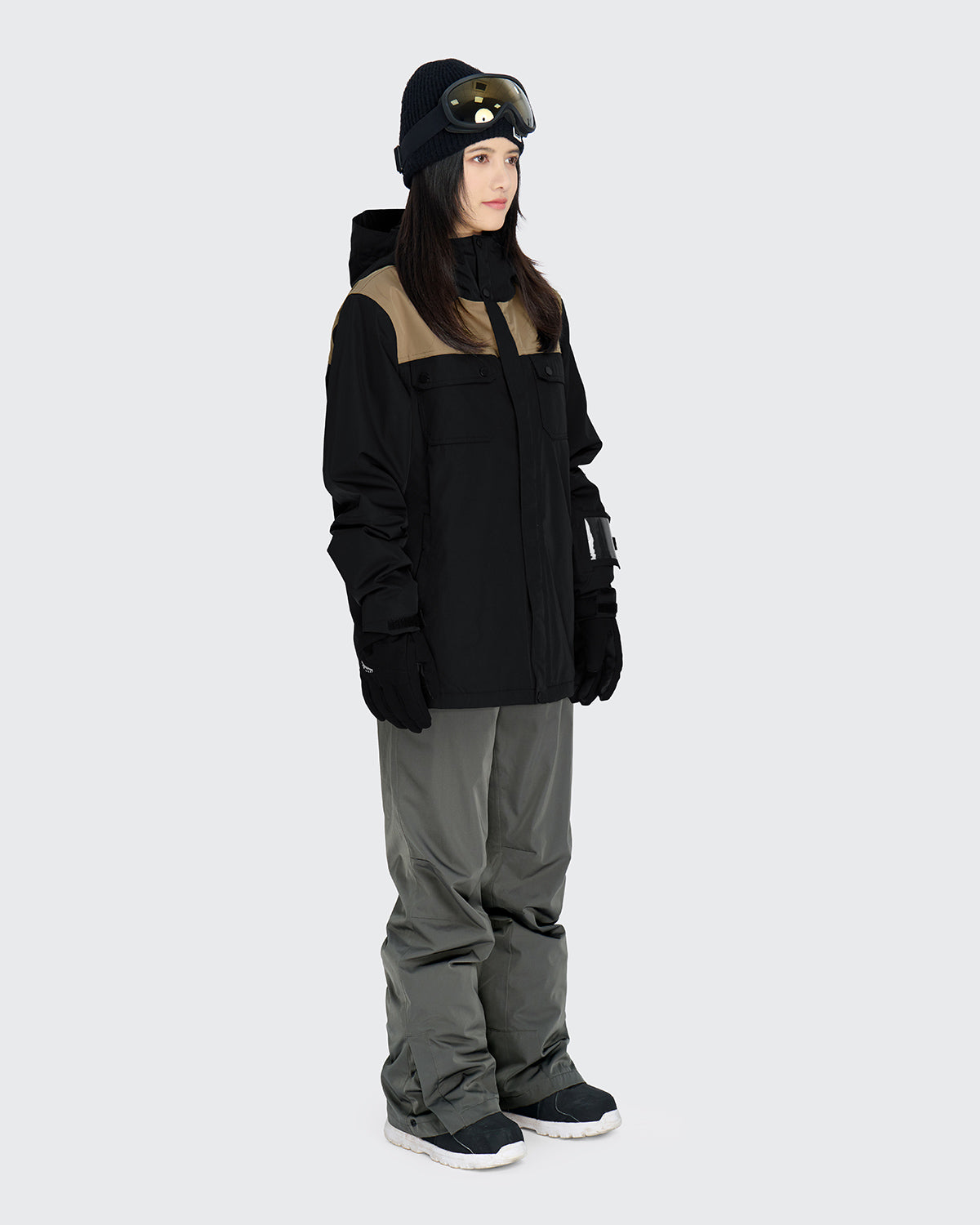#カラー_black×mochabeige/gray