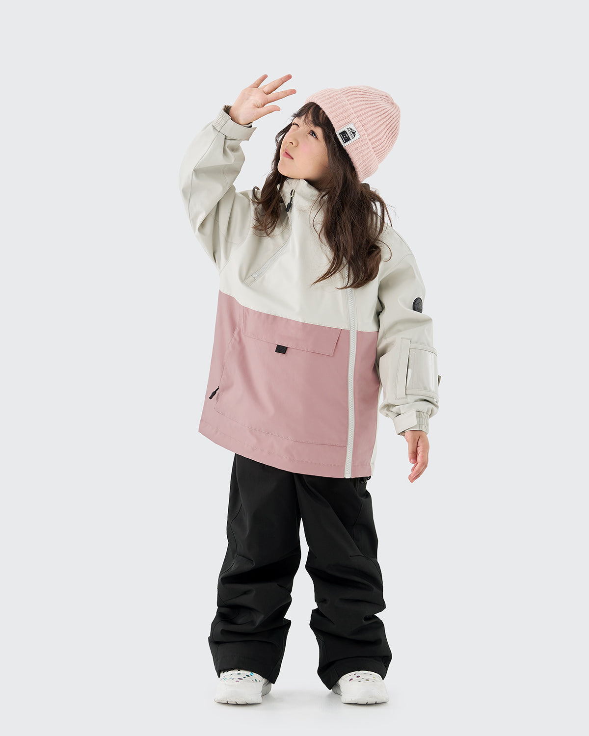 #カラー_creamwhite×pink/black