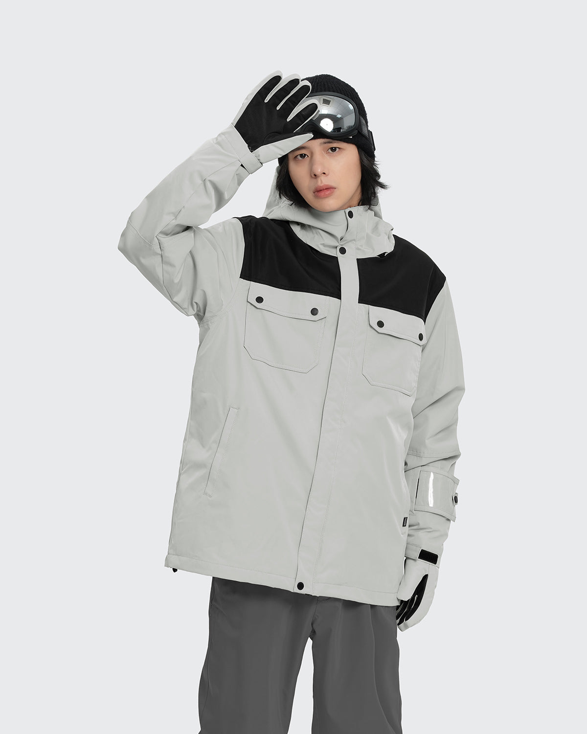 #カラー_ライトグレー×ブラック