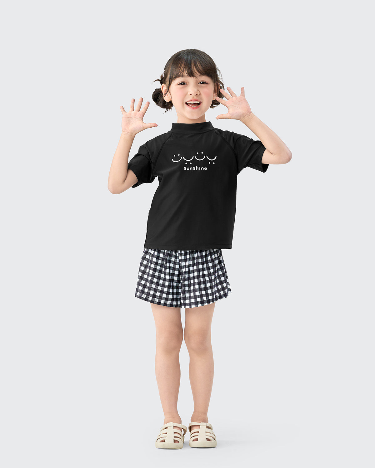 #カラー_ブラック/チェック柄