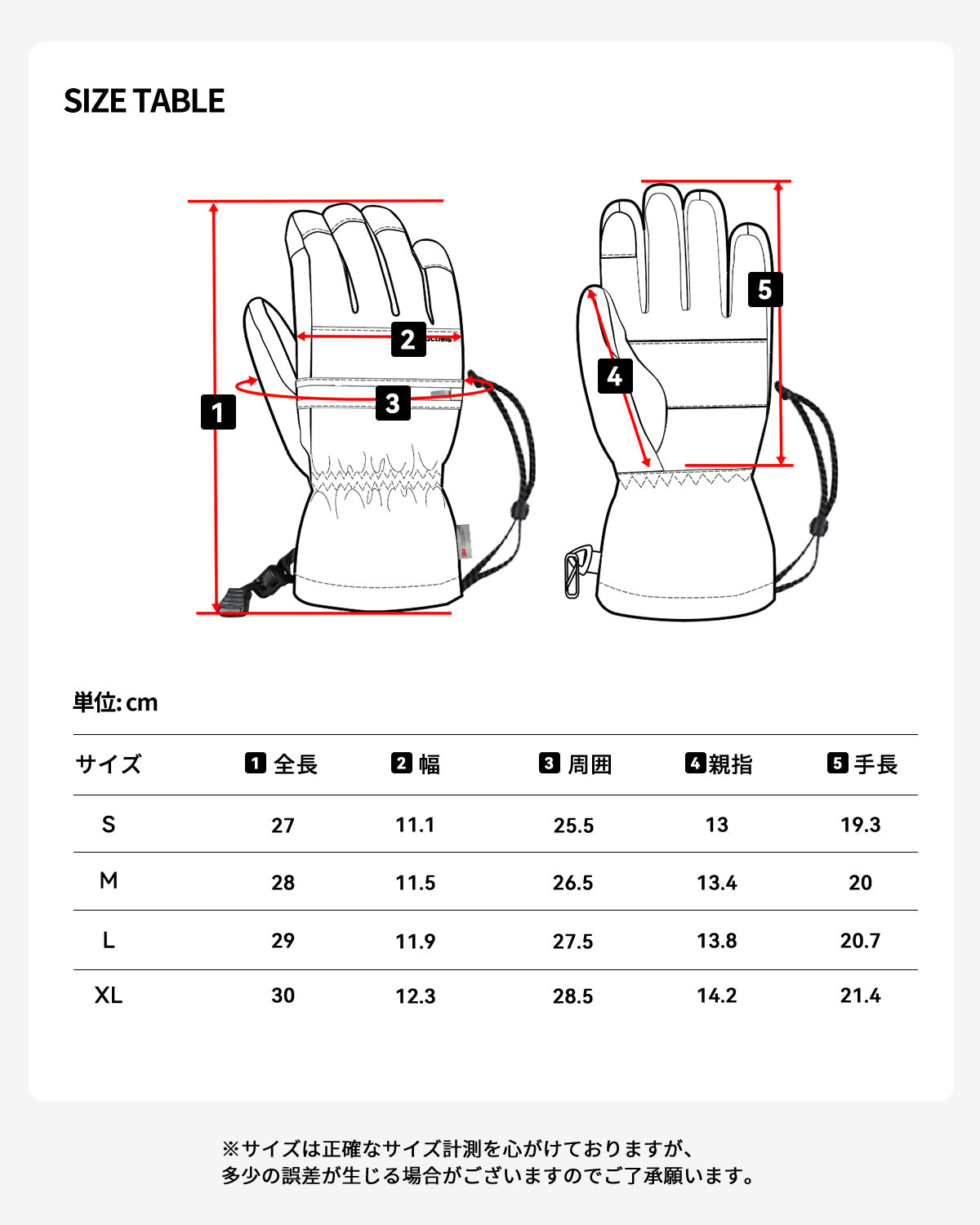 スキー スノーボード グローブ 五本指 3M シンサレート ファスナー付き メンズ レディース alu-ac26117
