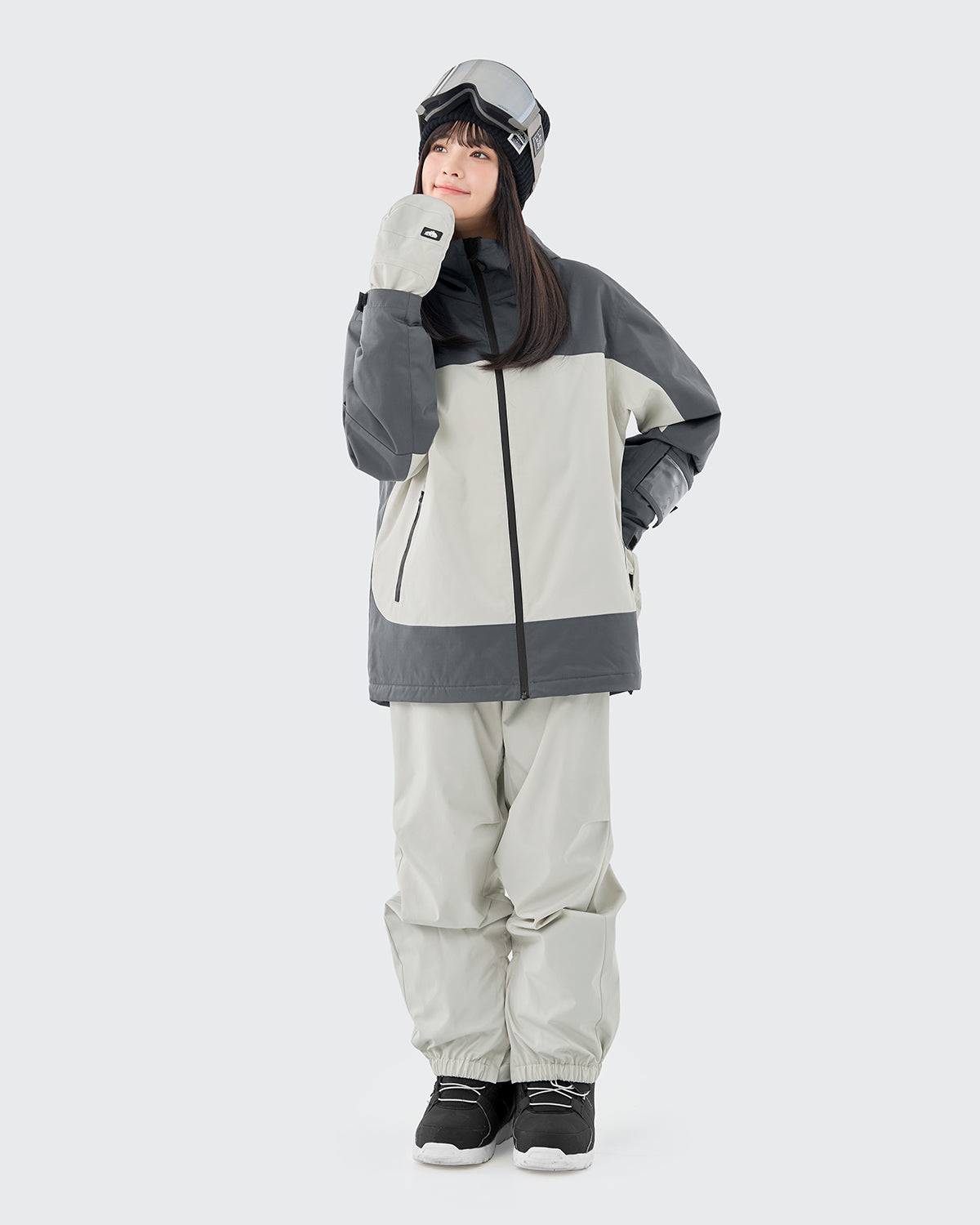 #カラー_ivy gray/cream white