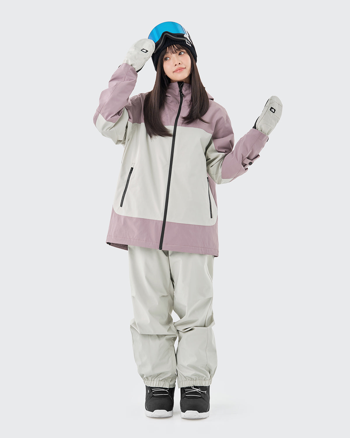 #カラー_smoky purple/cream white