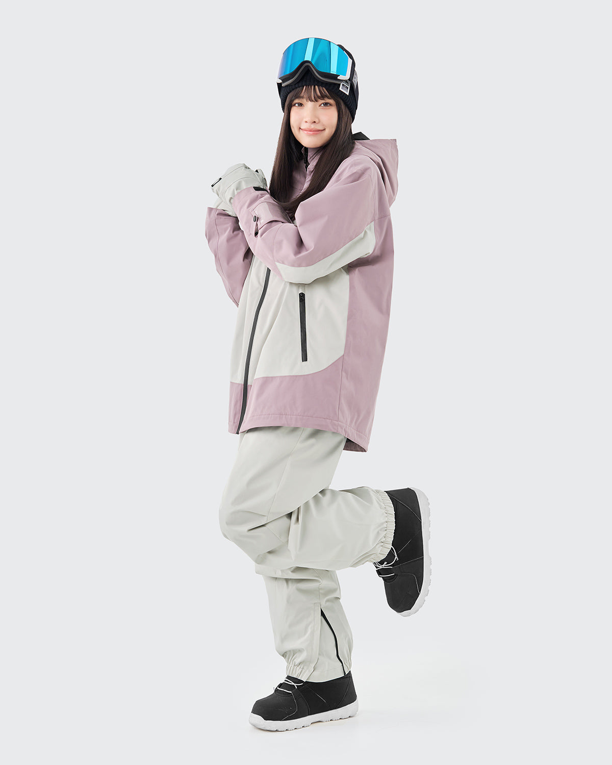 #カラー_smoky purple/cream white