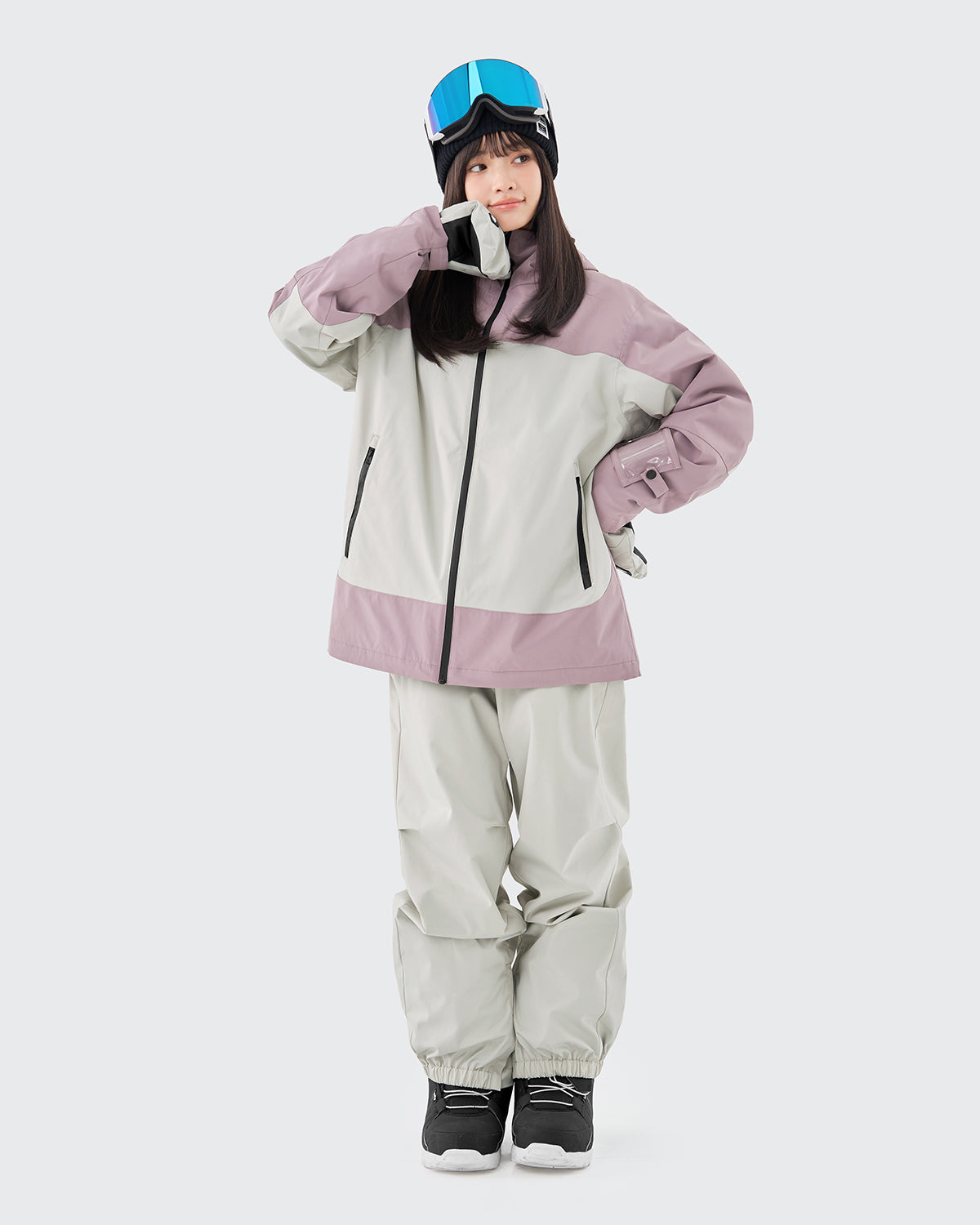 #カラー_smoky purple/cream white