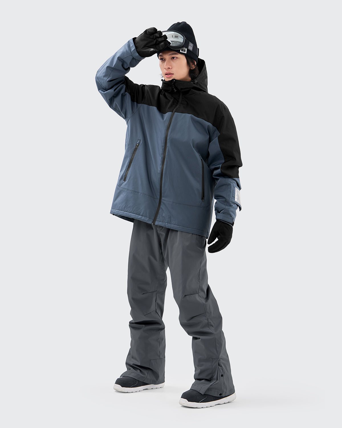 #カラー_black×darknavy/ivグレー
