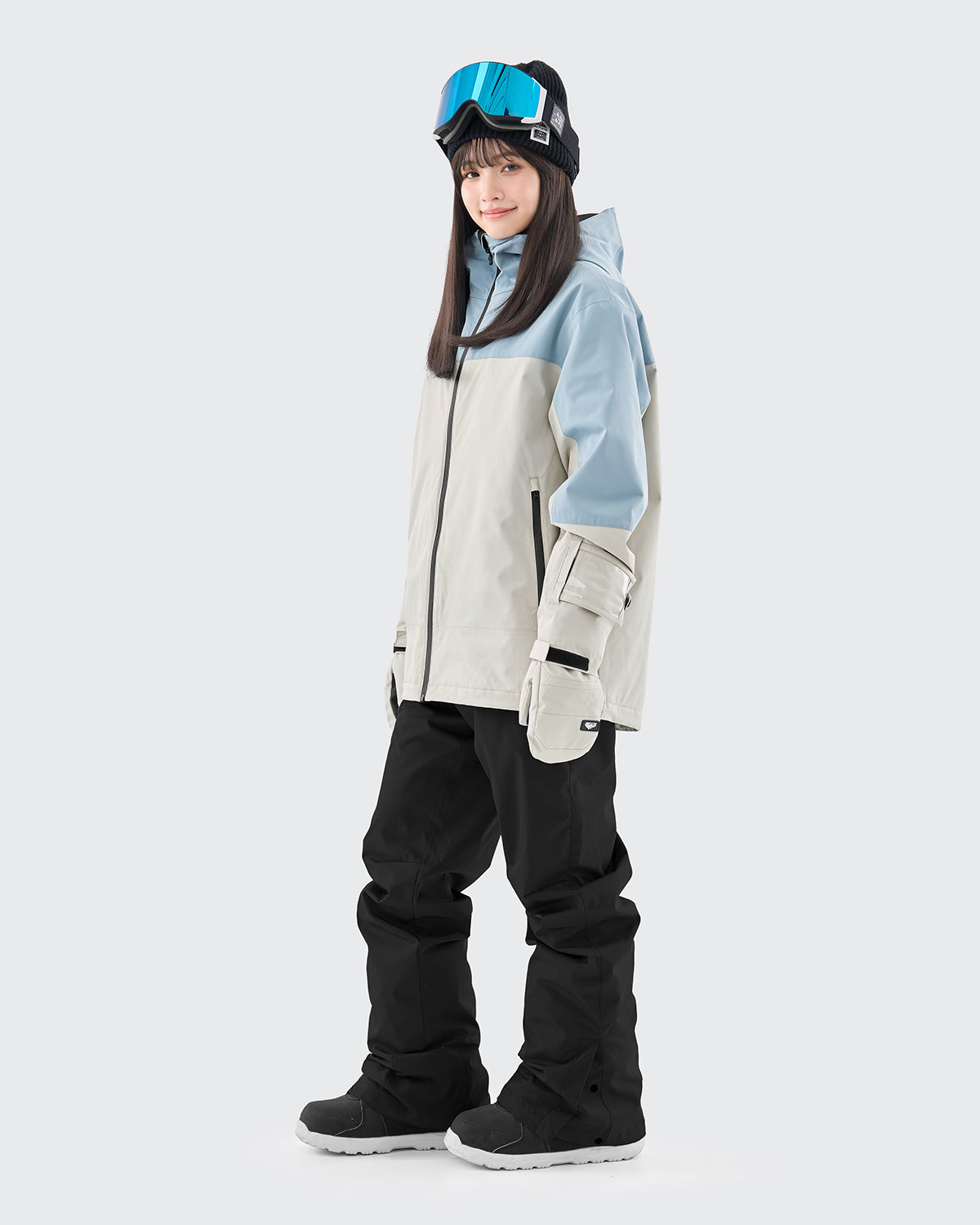 #カラー_baby blue×white/ブラック