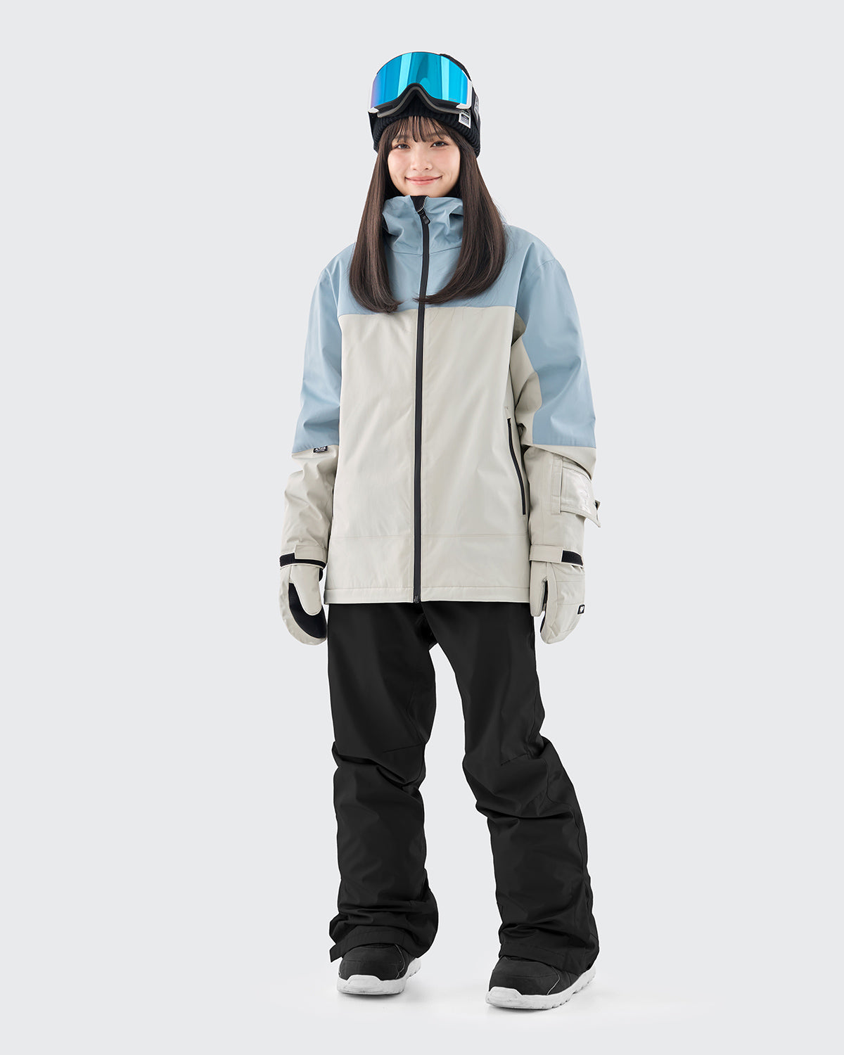 #カラー_baby blue×white/ブラック