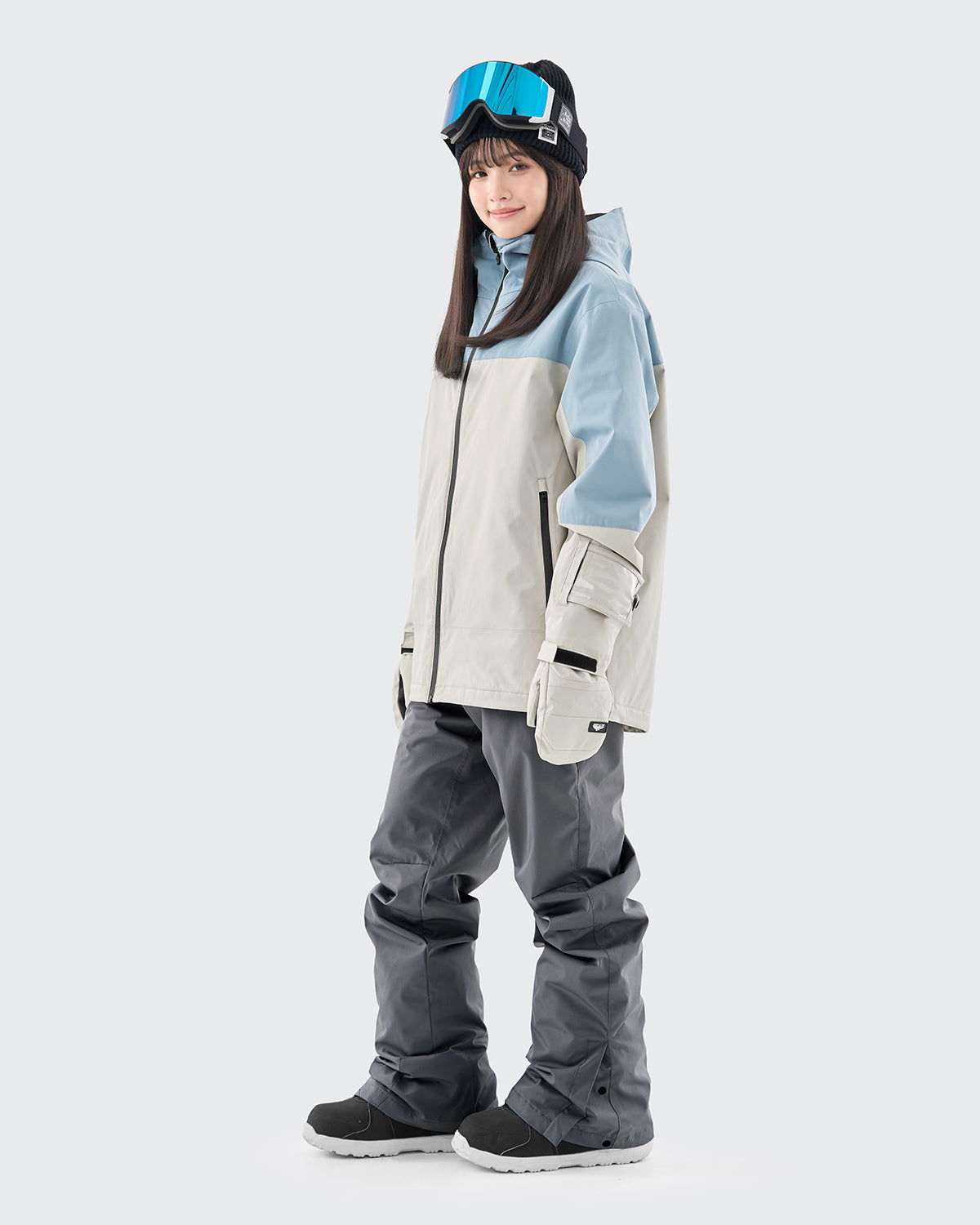 #カラー_baby blue×white/ivグレー