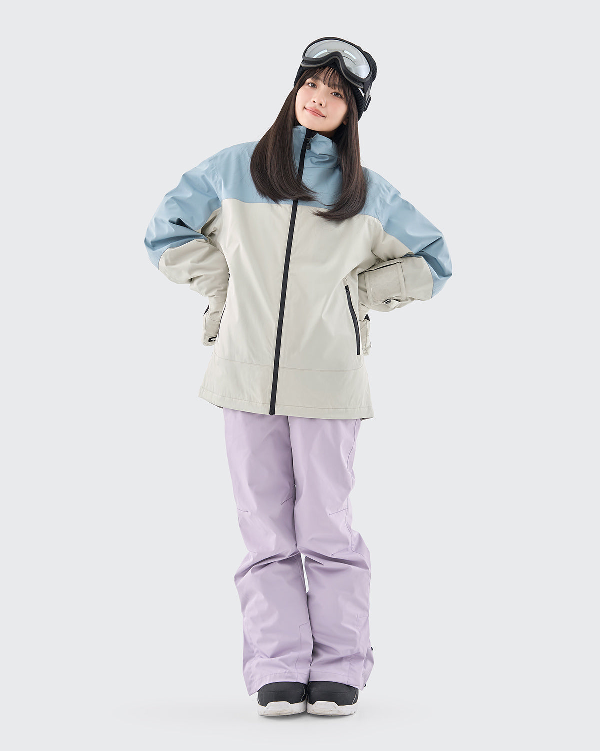 #カラー_baby blue×white/ラベンダー