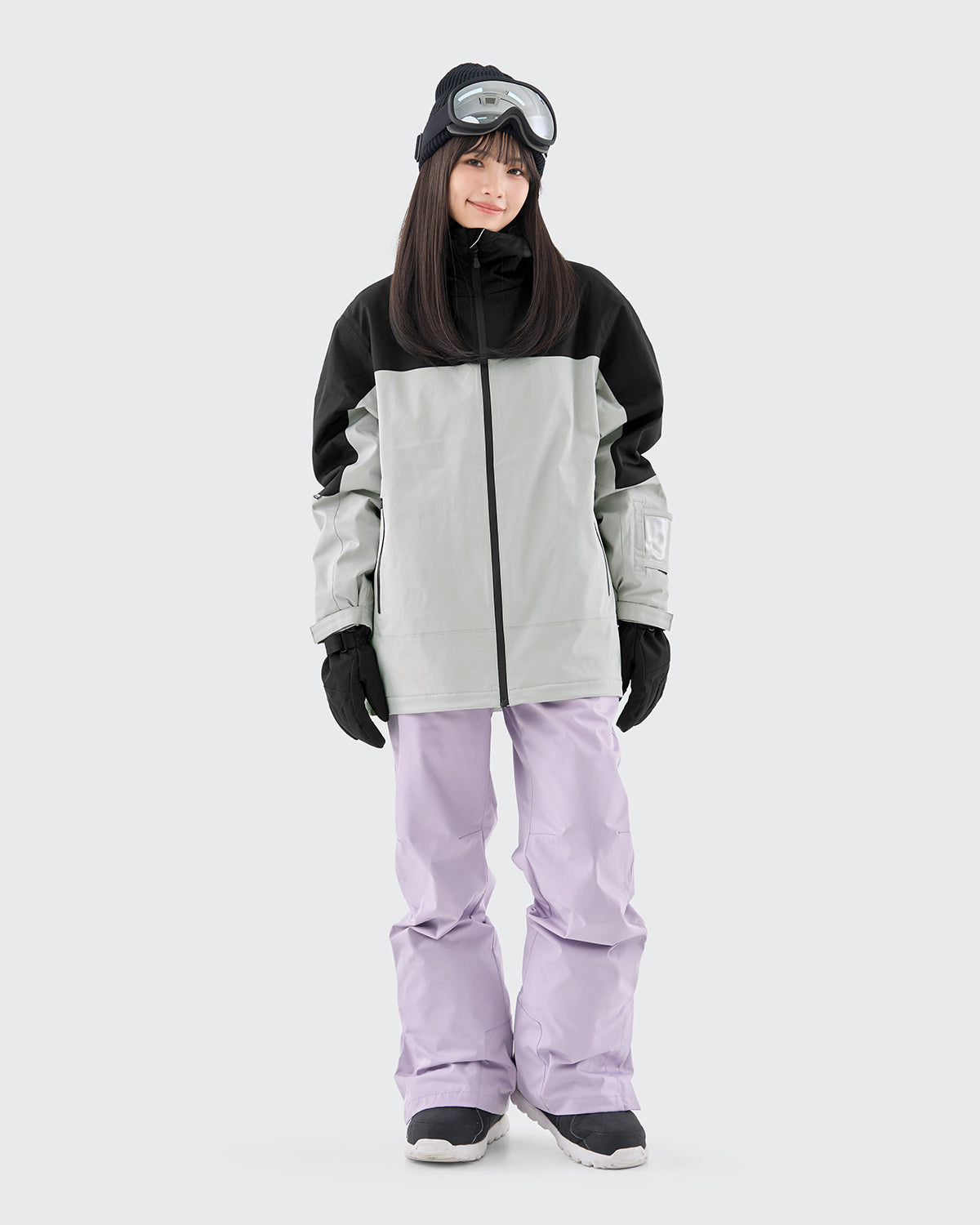 #カラー_black×light gray/ラベンダー