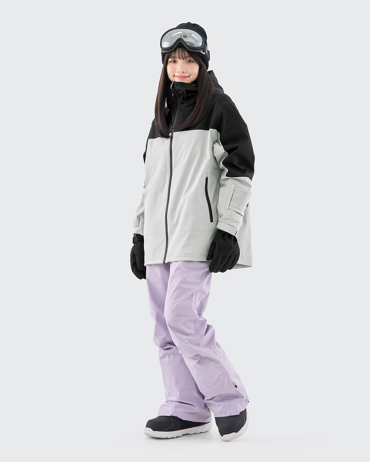 #カラー_black×light gray/ラベンダー