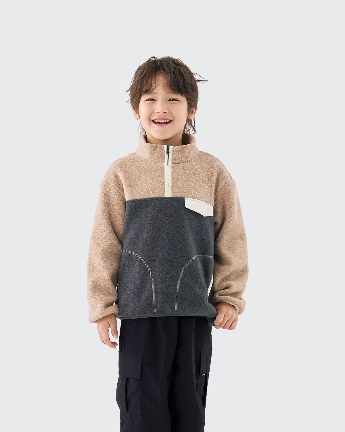 #カラー_モカベージュ×ivグレー