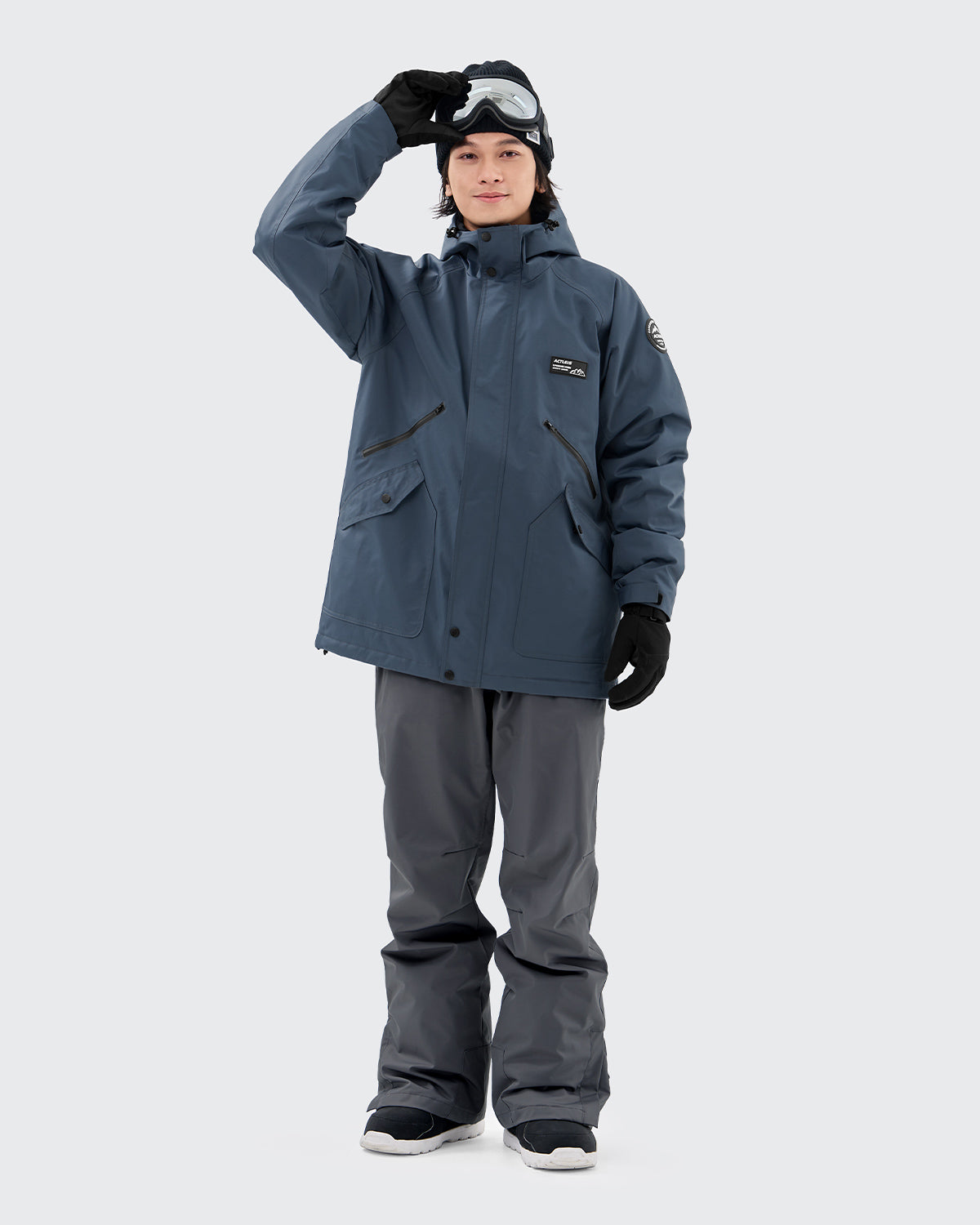 #カラー_ダークネイビー／ivグレー