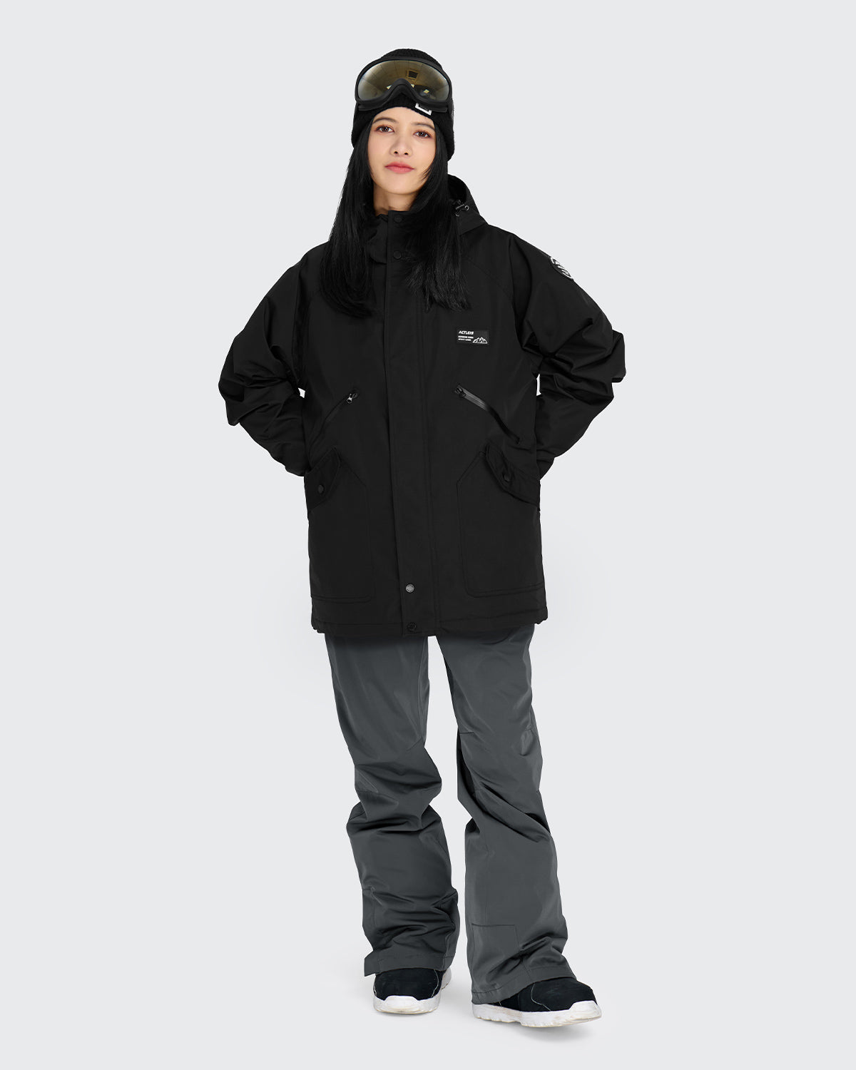 #カラー_ブラック/ivグレー