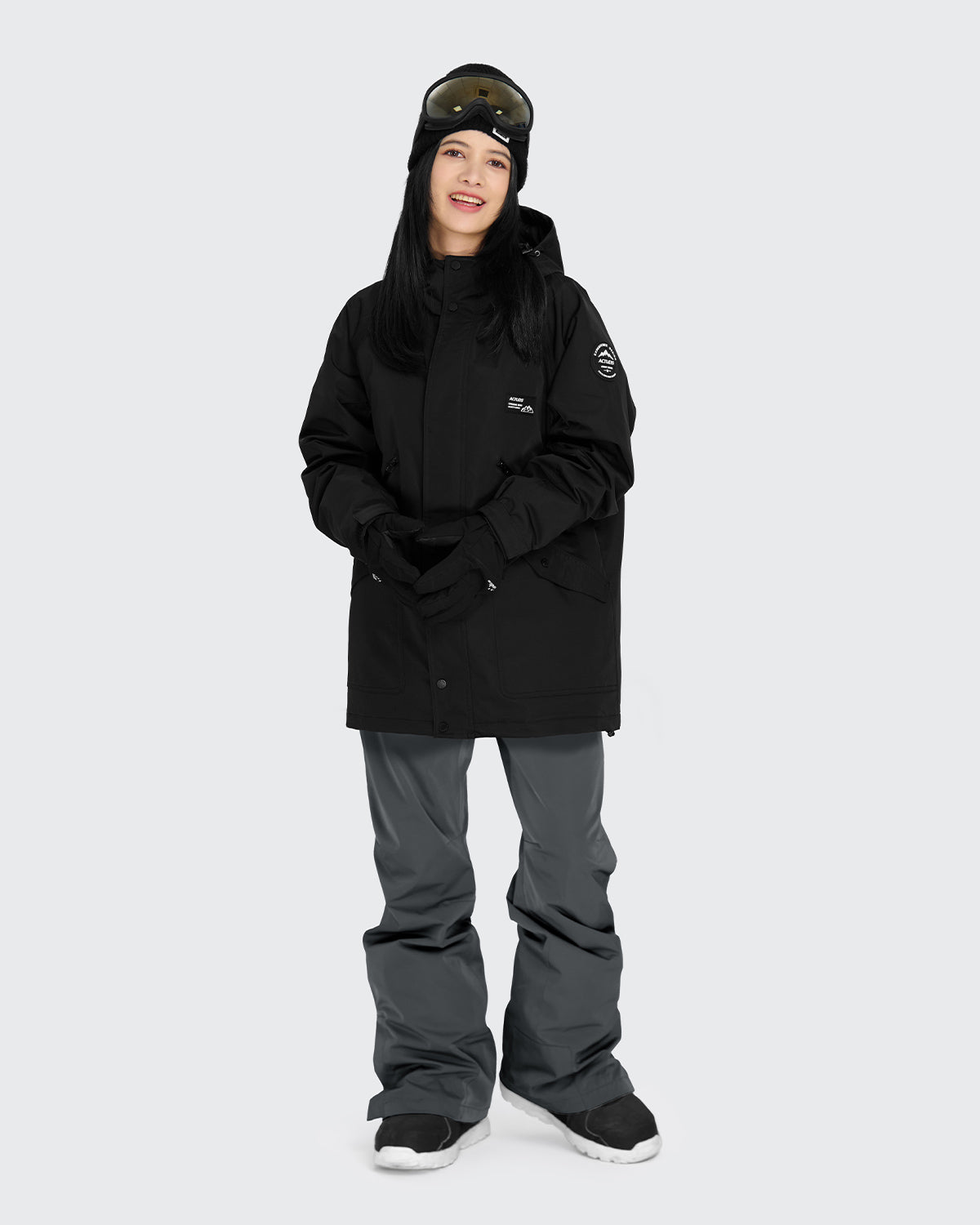 #カラー_ブラック/ivグレー