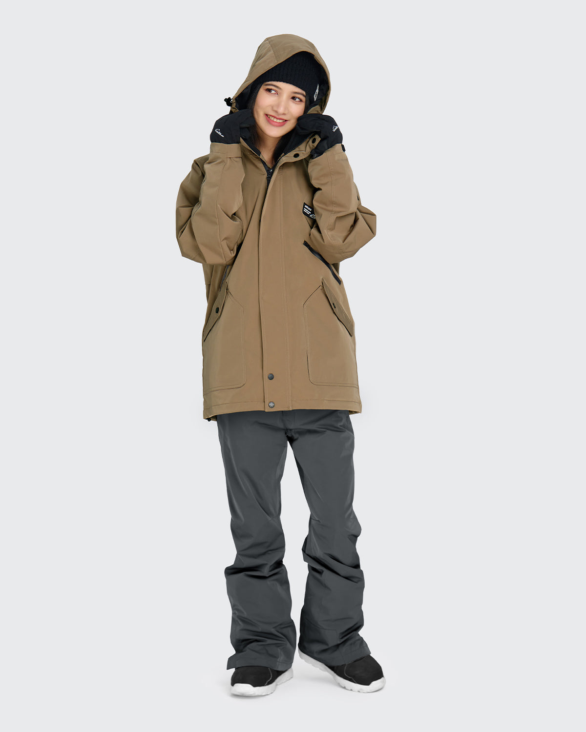 #カラー_モカベージュ/ivグレー