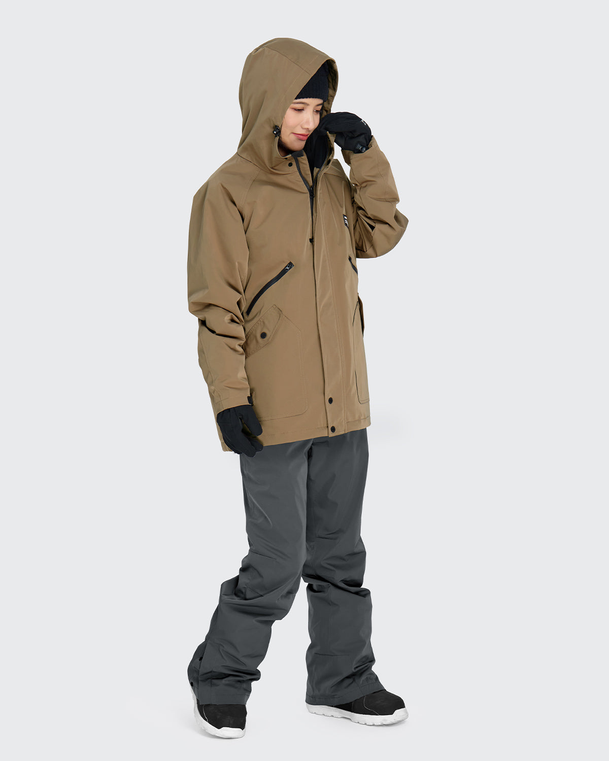 #カラー_モカベージュ/ivグレー