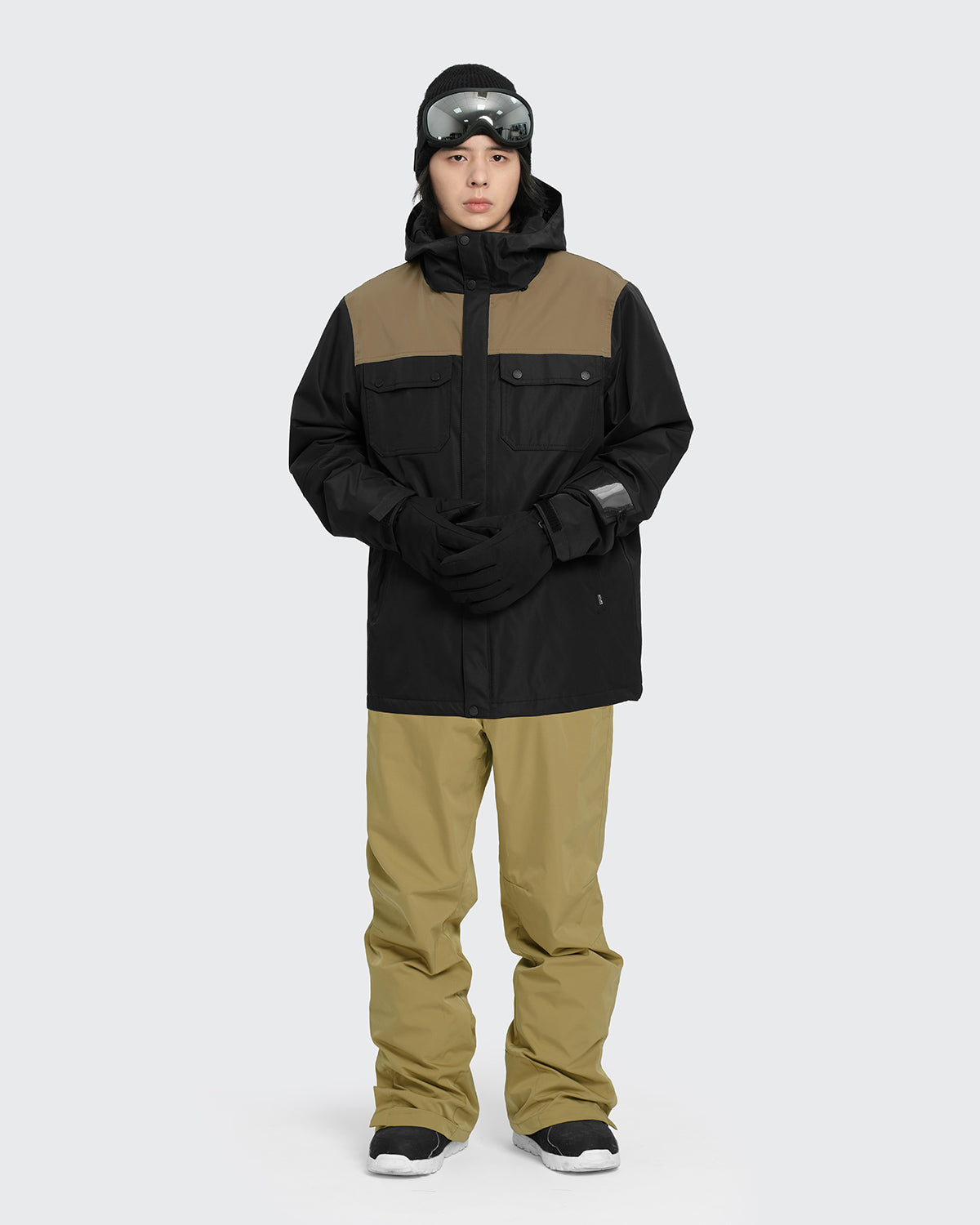 #カラー_black×mochabeige/beige