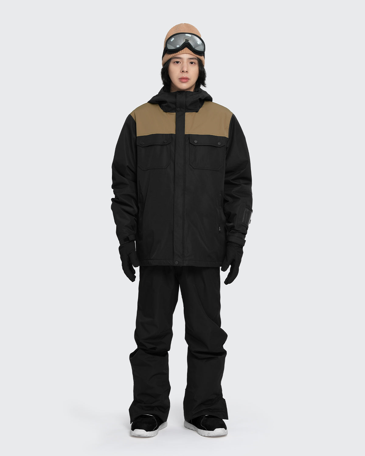 #カラー_black×mochabeige/black