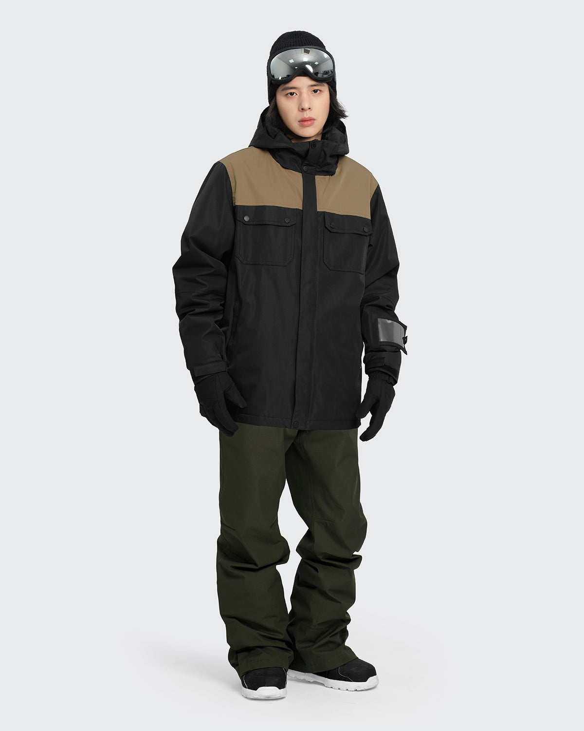 #カラー_black×mochabeige/darkkhaki