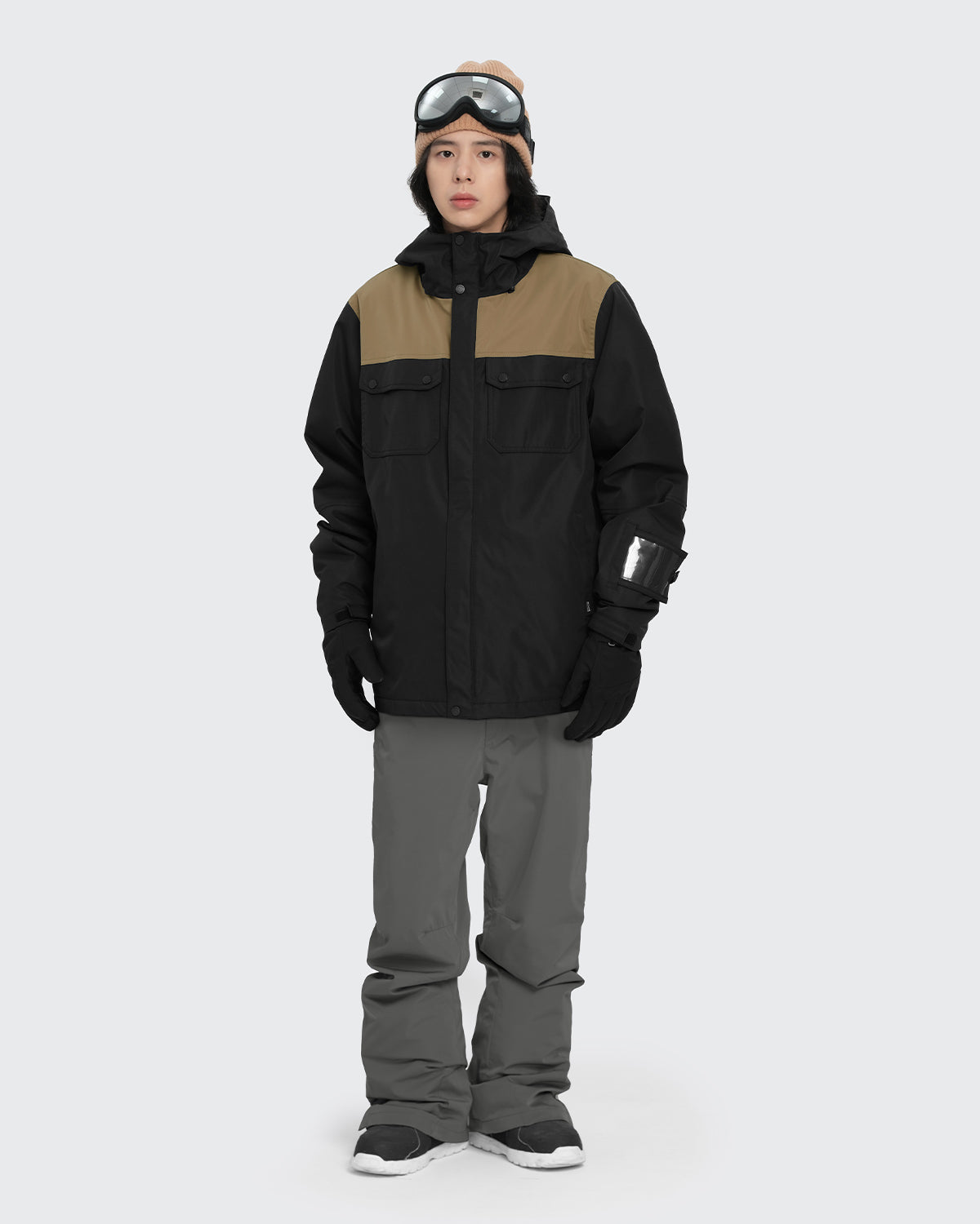 #カラー_black×mochabeige/gray