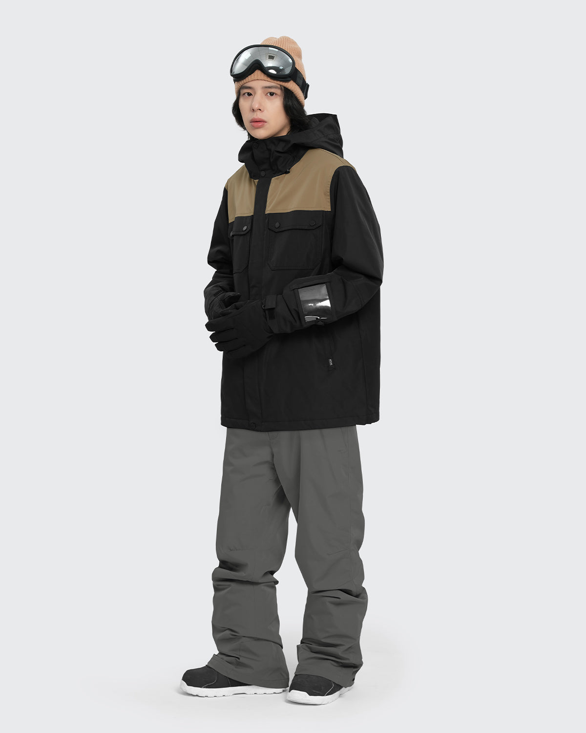 #カラー_black×mochabeige/gray