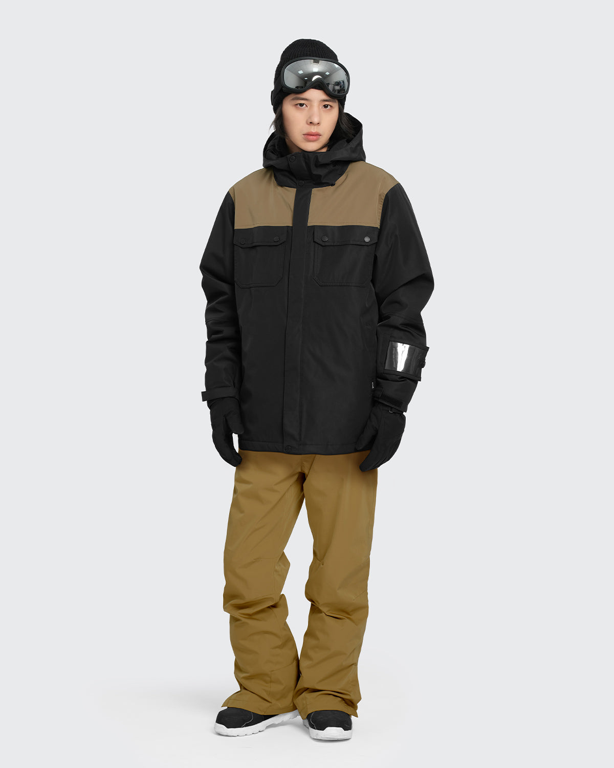 #カラー_black×mochabeige/mustard