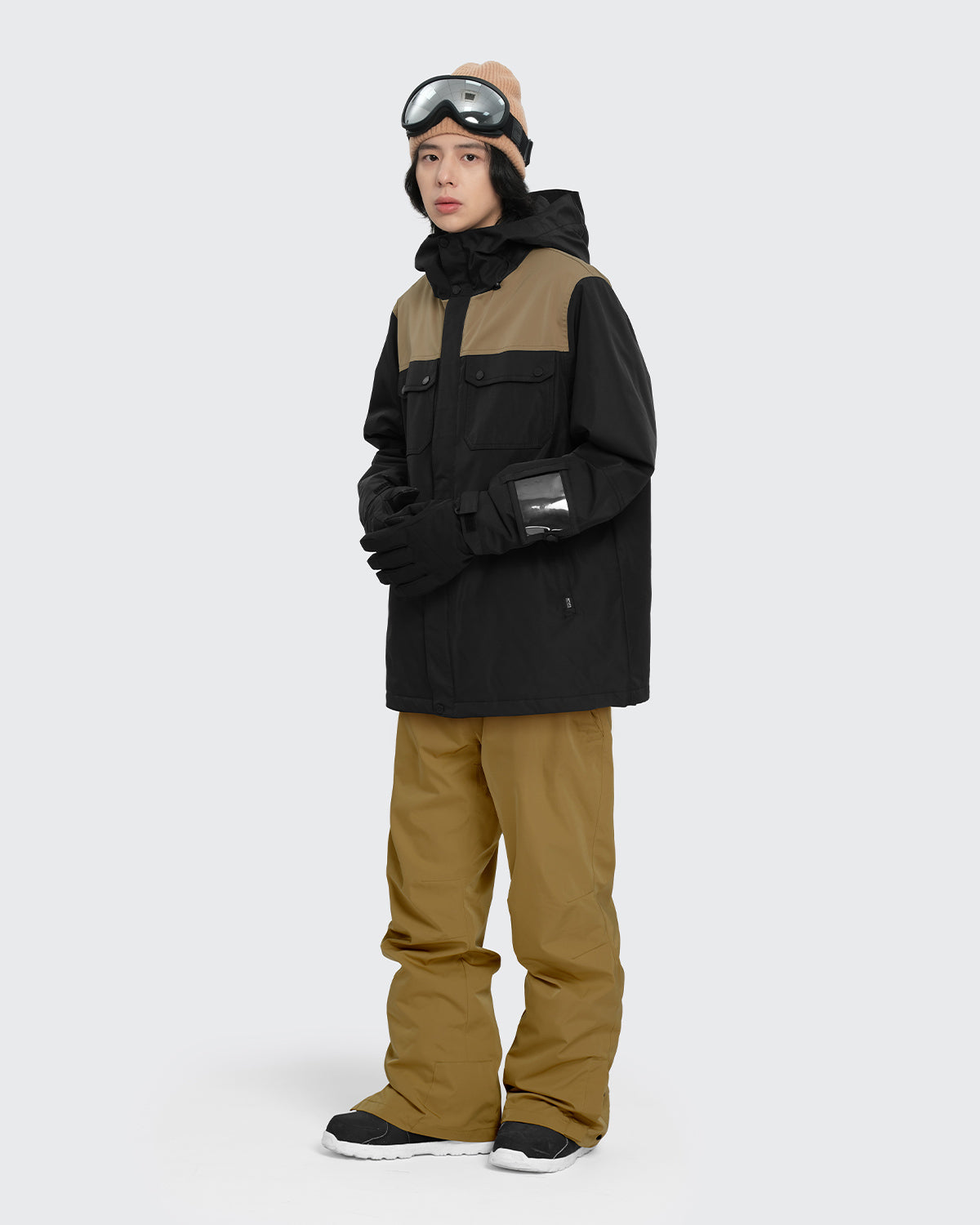 #カラー_black×mochabeige/mustard