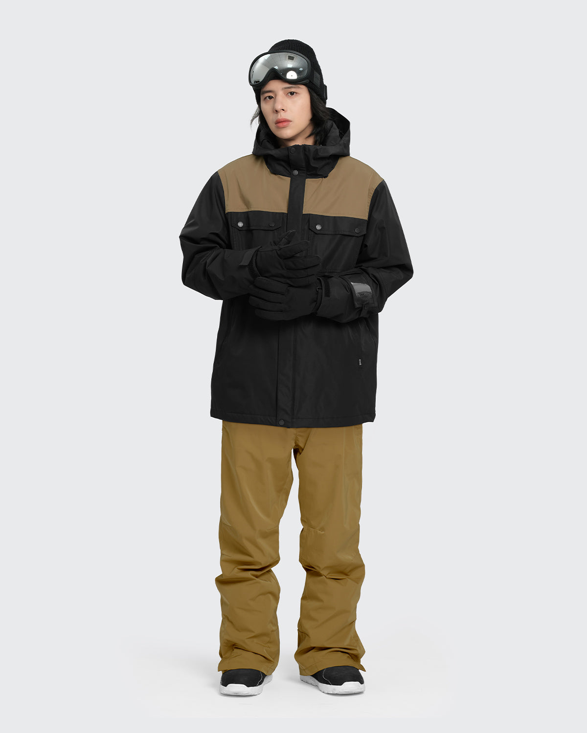 #カラー_black×mochabeige/mustard