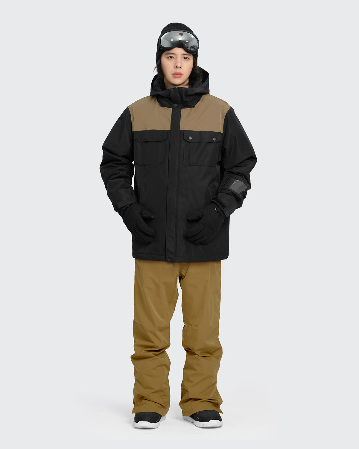 #カラー_black×mochabeige/mustard