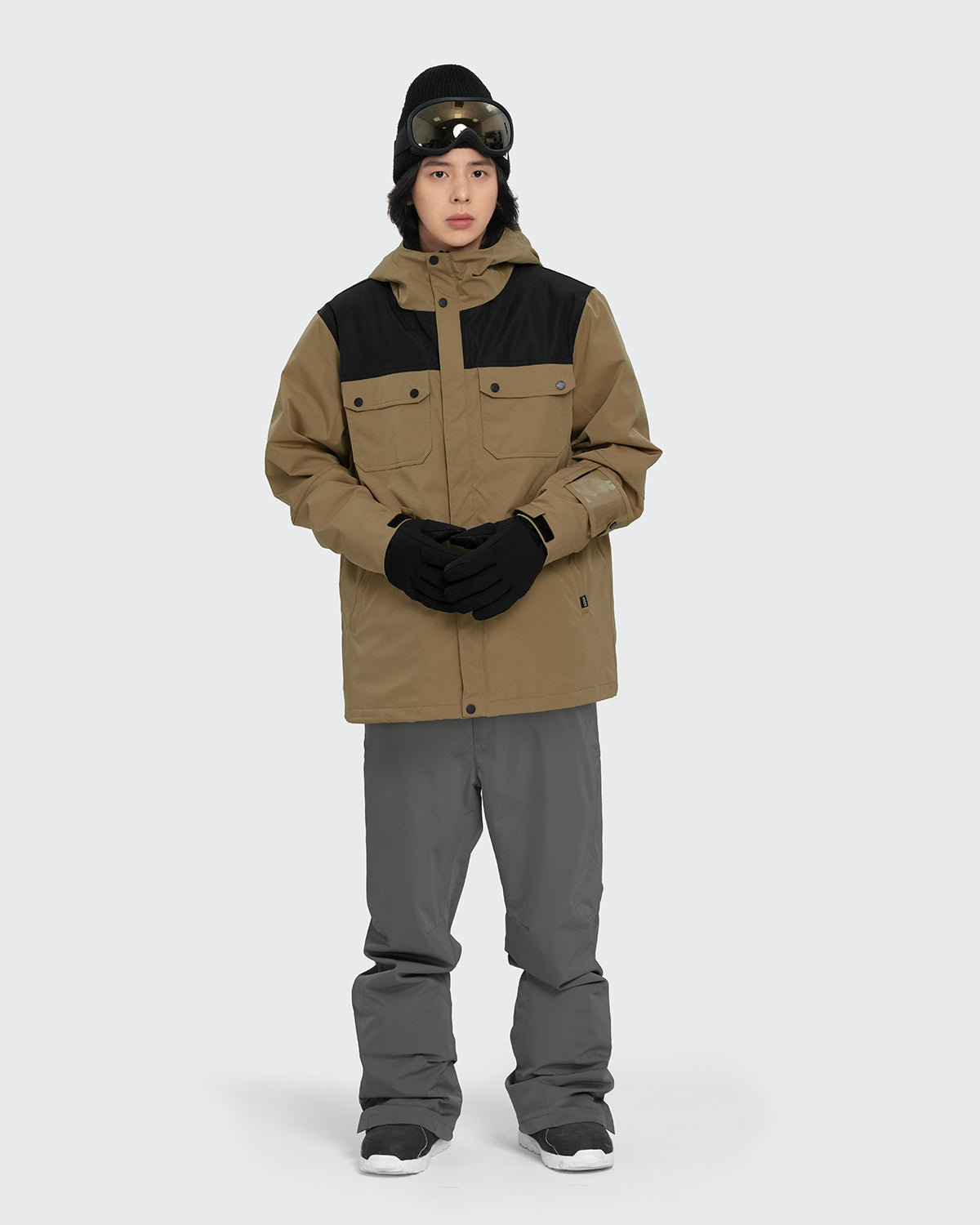 #カラー_mochabeige×black /gray