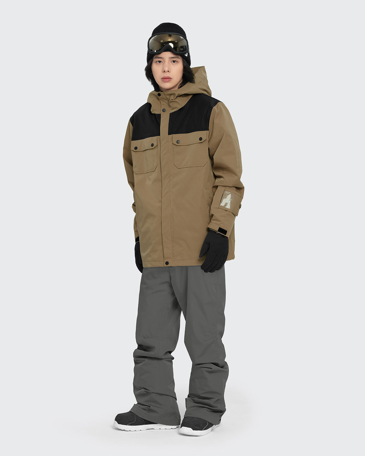 #カラー_mochabeige×black /gray