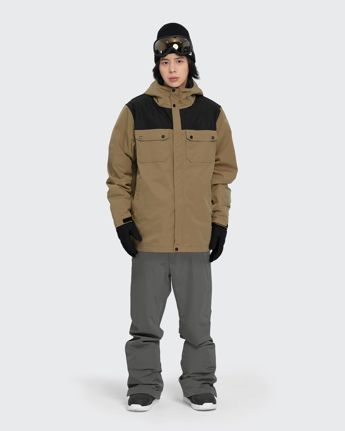 #カラー_mochabeige×black /gray