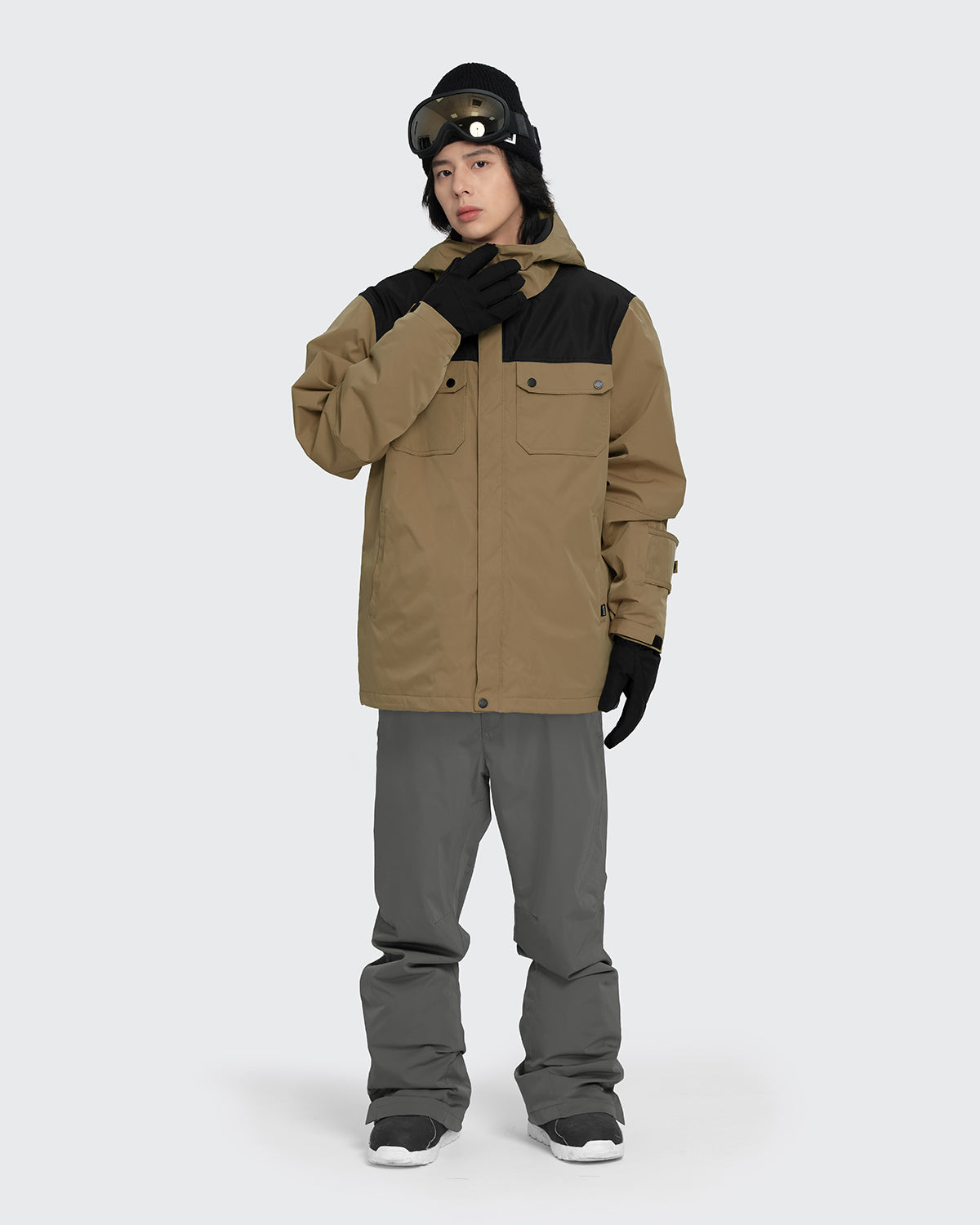 #カラー_mochabeige×black /gray