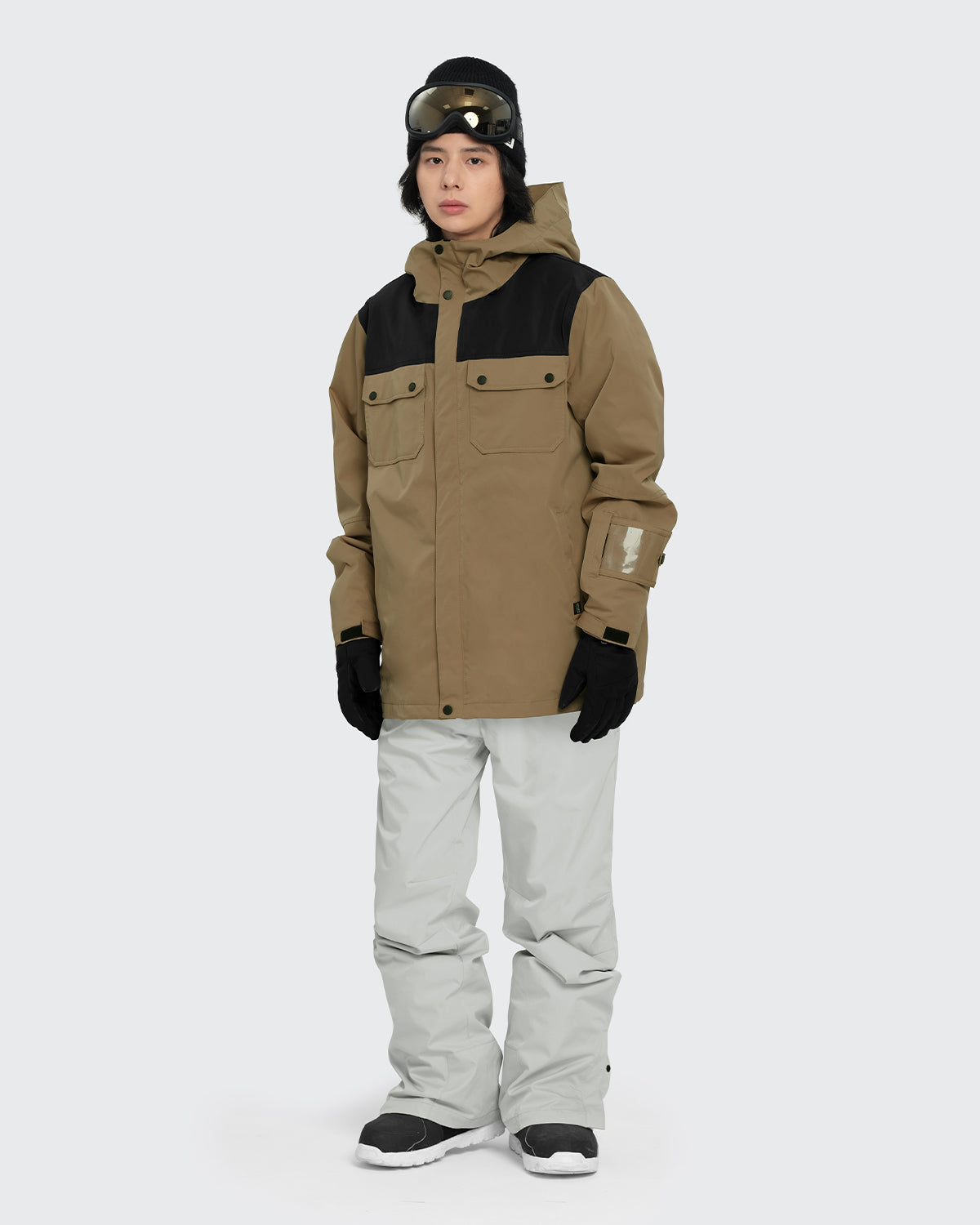 #カラー_mochabeige×black /lightgray