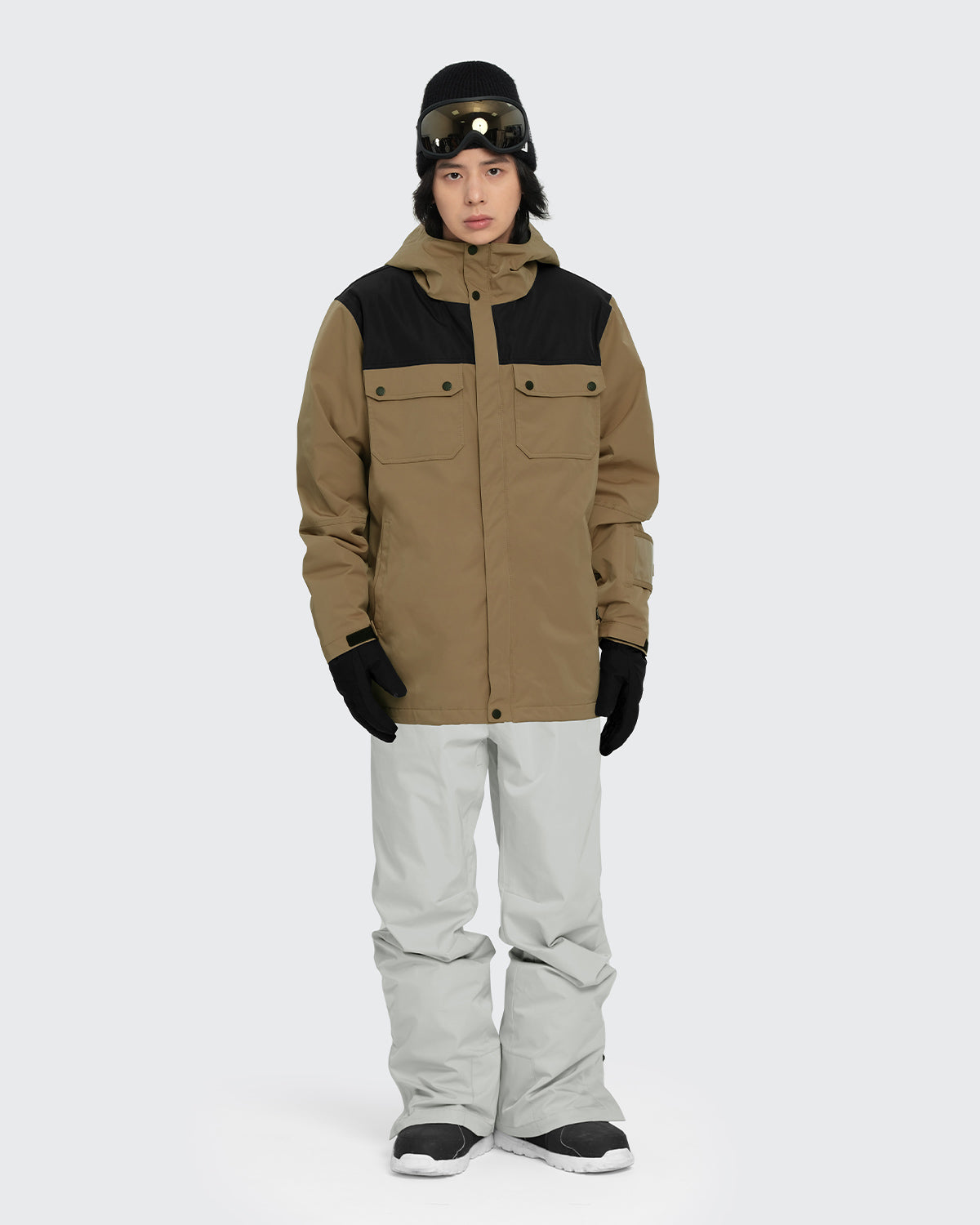 #カラー_mochabeige×black /lightgray