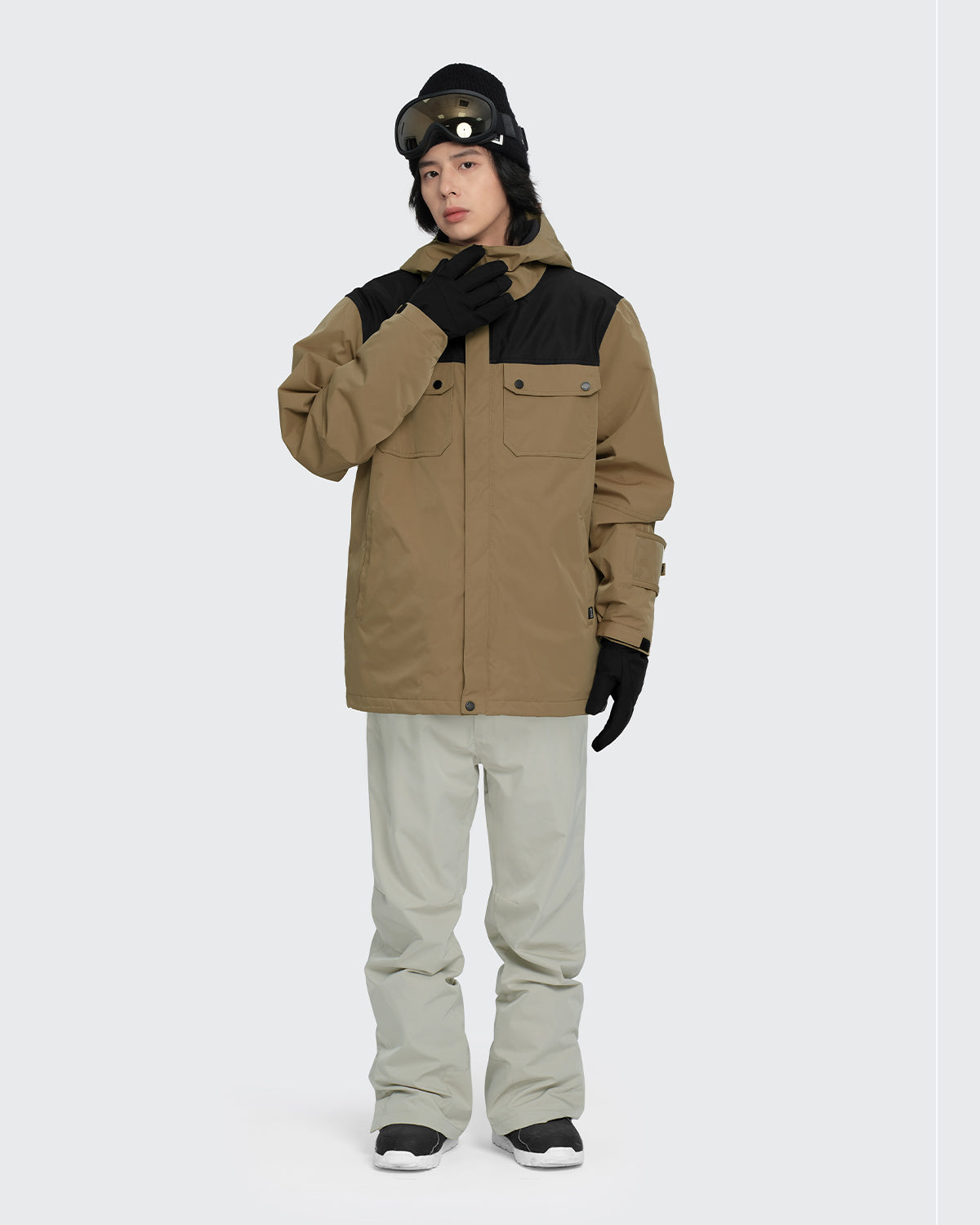 #カラー_mochabeige×black/oysterwhite