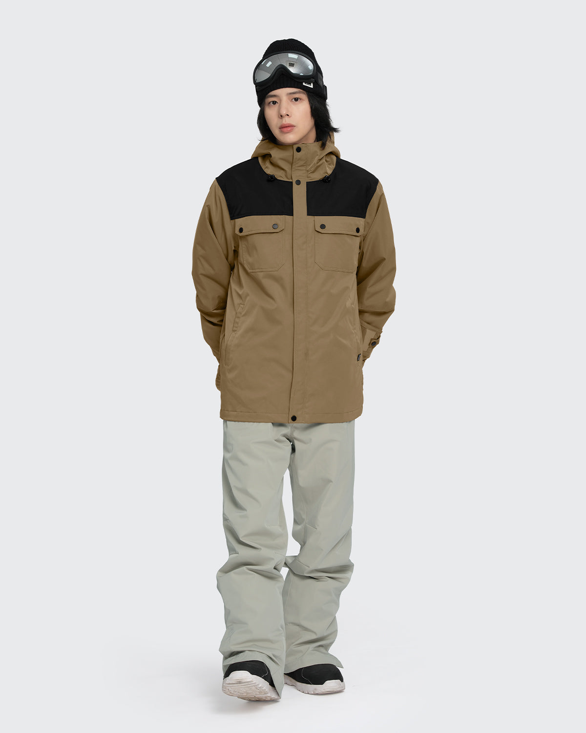 #カラー_mocha×black/oysterwhite