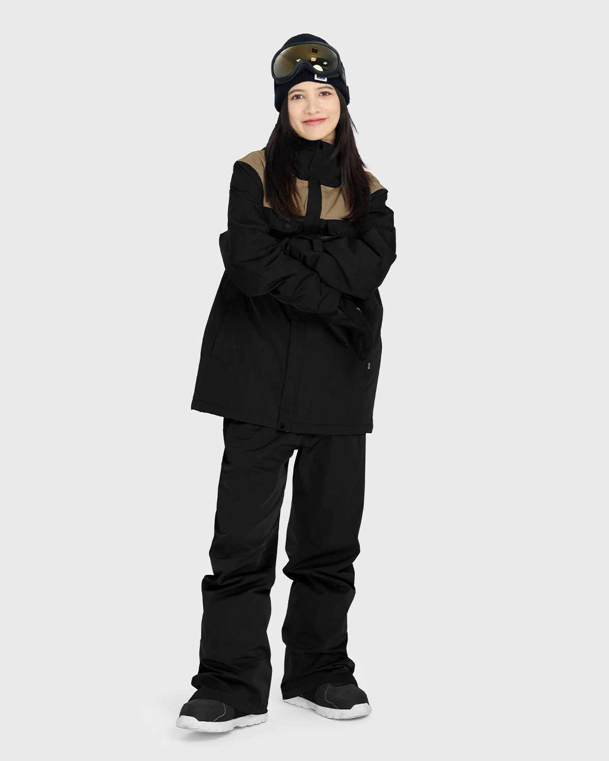 #カラー_black×mochabeige/black