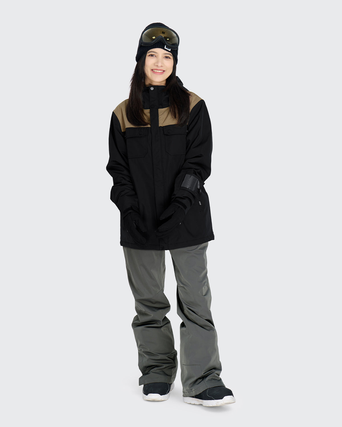 #カラー_black×mochabeige/gray