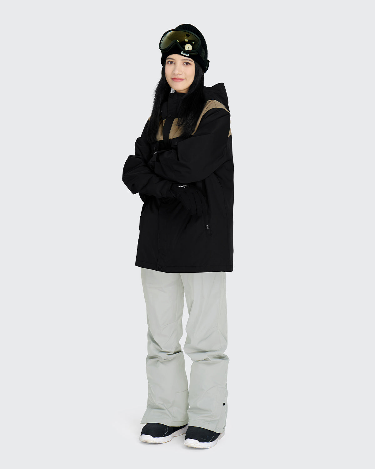 #カラー_black×mochabeige/lightgray