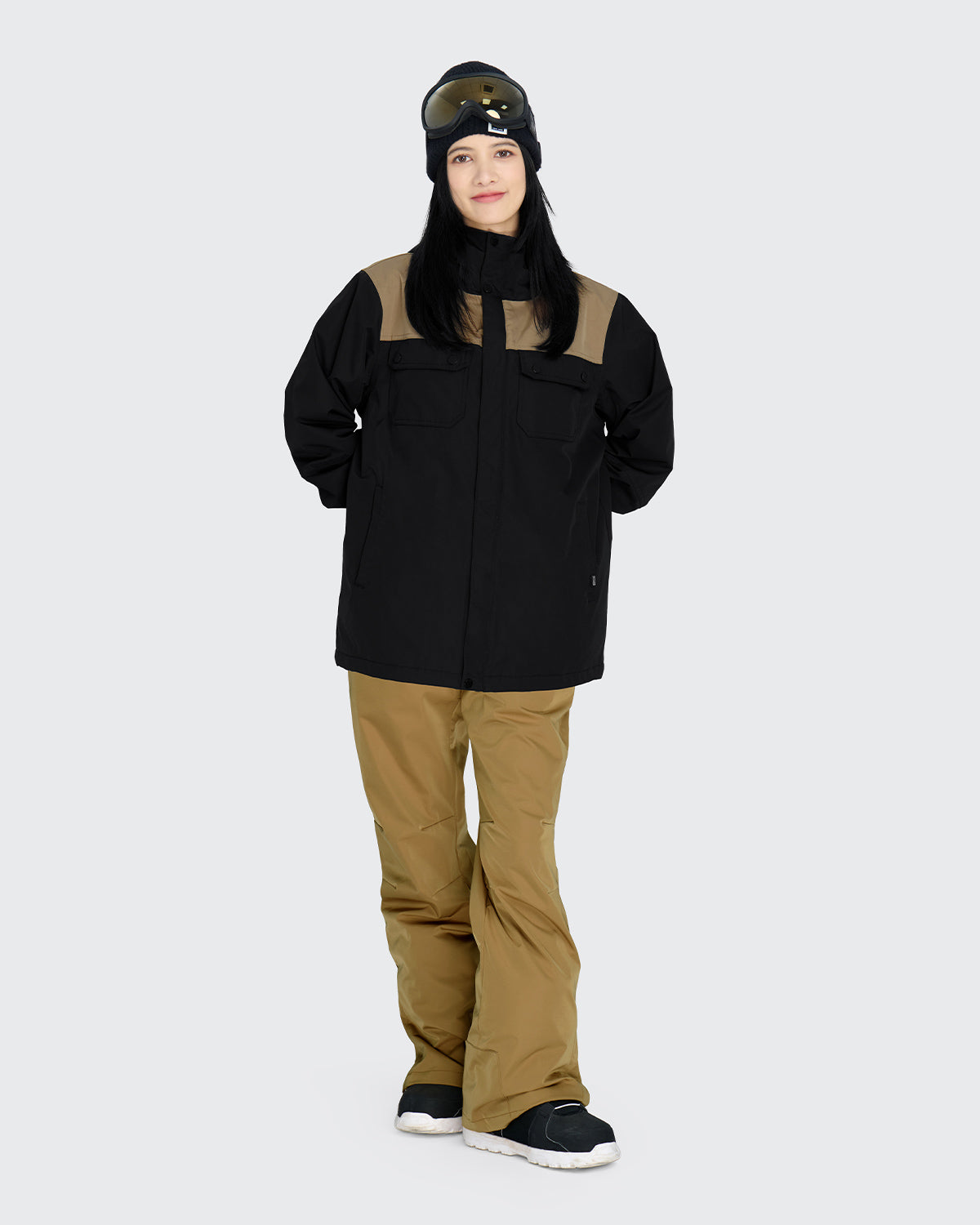 #カラー_black×mochabeige /mustard