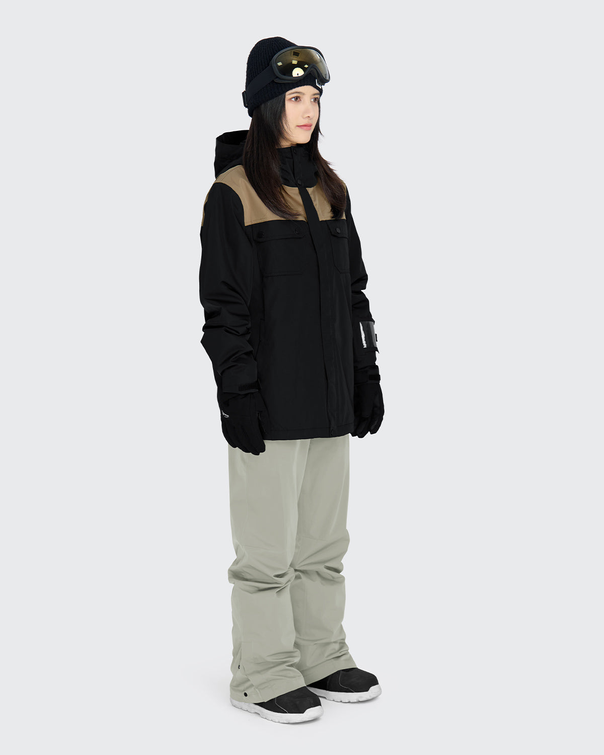 #カラー_black×mochabeige/oysterwhite