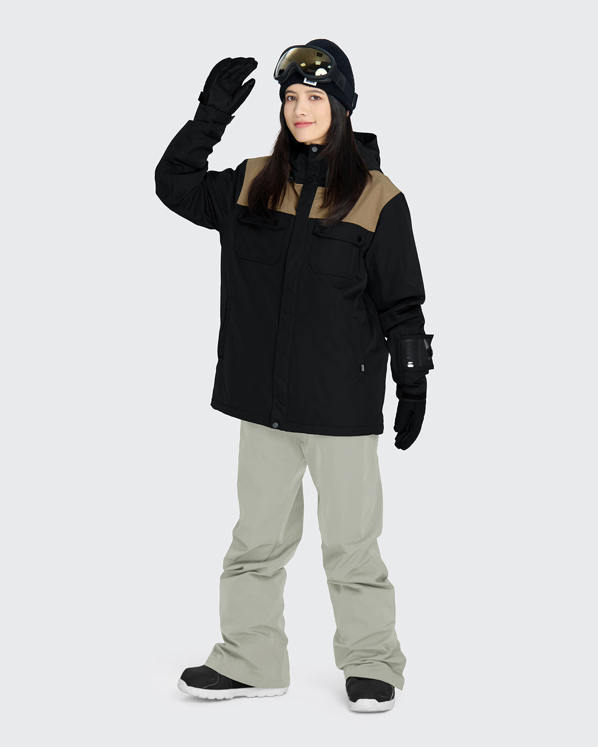 #カラー_black×mochabeige/oysterwhite